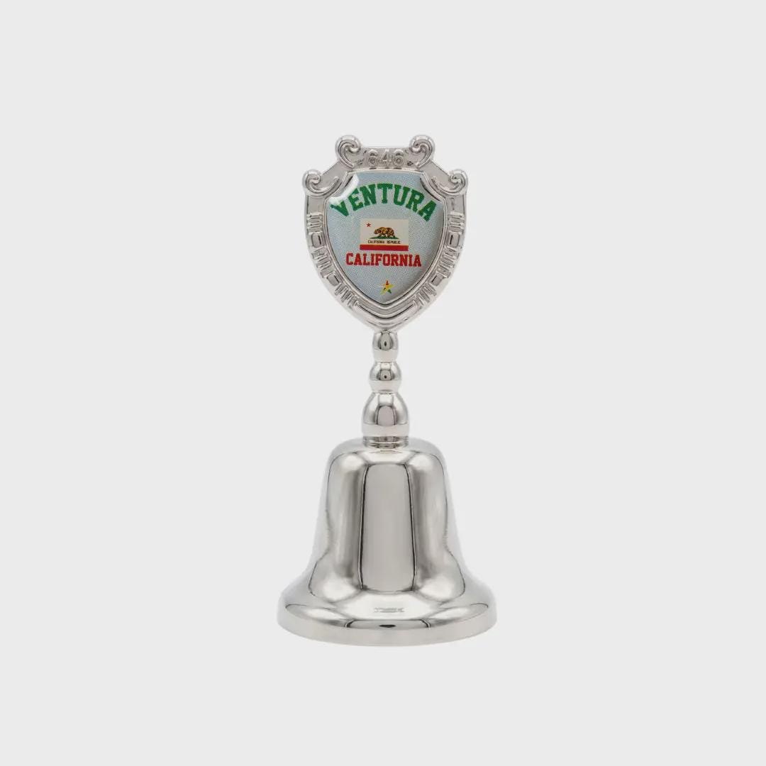 Ventura California Souvenir Metal Zinc Small Bell