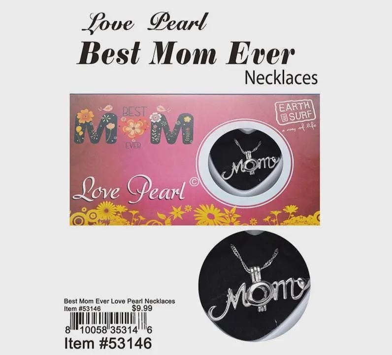 Best Mom Ever Love Pearl Kit with Pendant Necklace