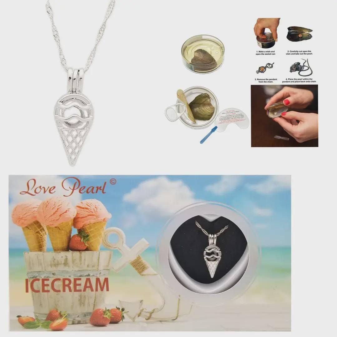 Ice Cream Love Pearl Kit with Pendant Necklace