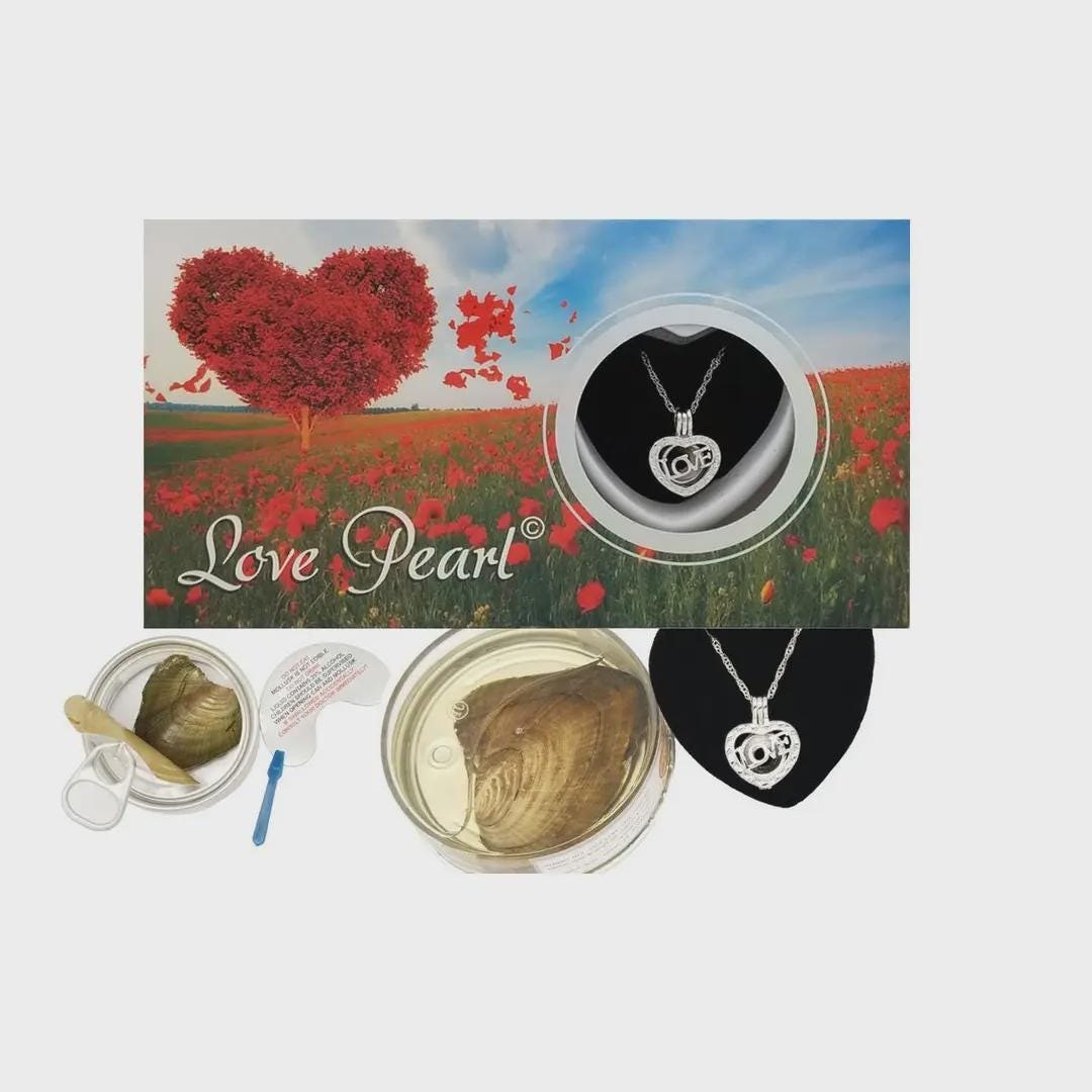 My Love Heart Love Pearl Kit with Pendant Necklace
