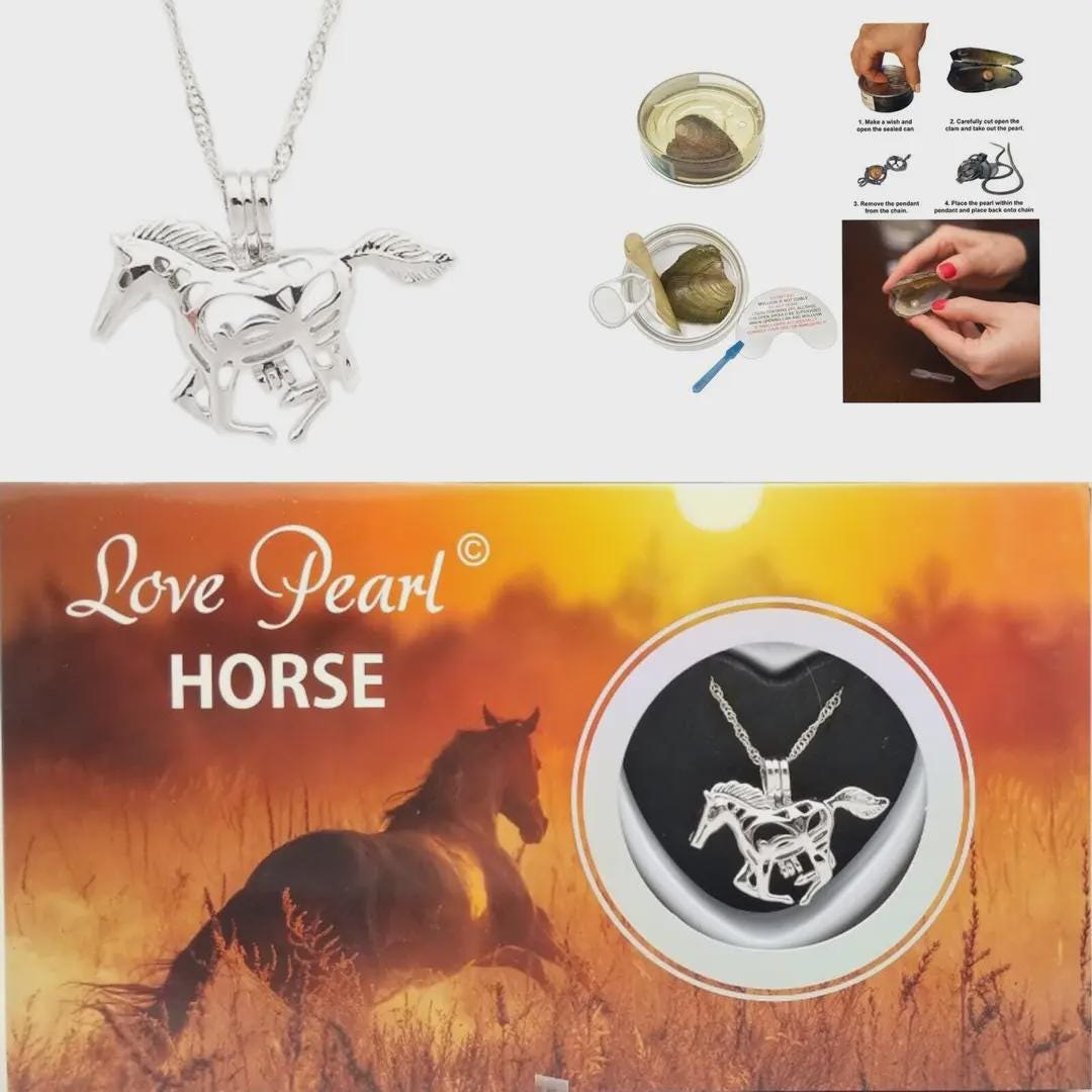 Horse Love Pearl Kit with Pendant Necklace
