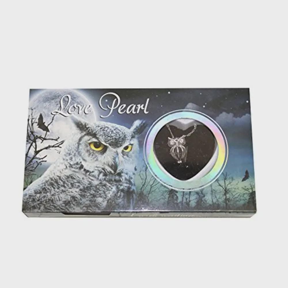 Owl Heart Love Pearl Kit with Pendant Necklace