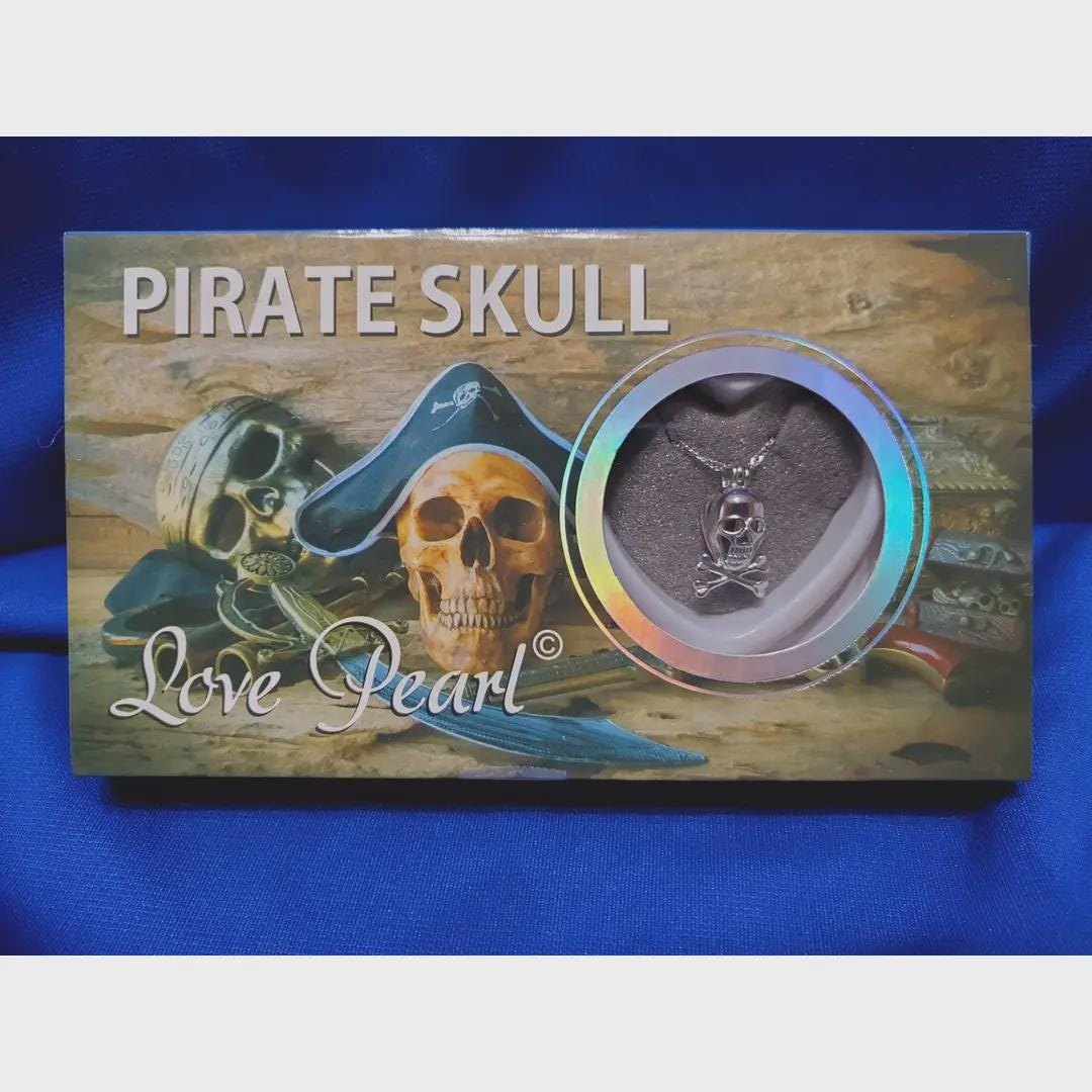 Pirate Skull Love Pearl Kit with Pendant Necklace