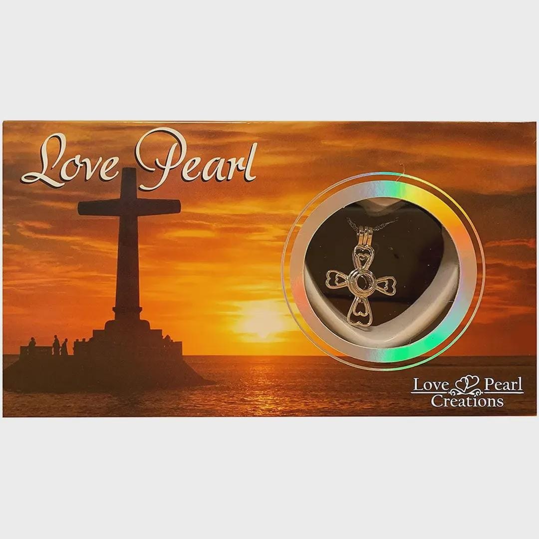 Cross Love Pearl Kit with Pendant Necklace