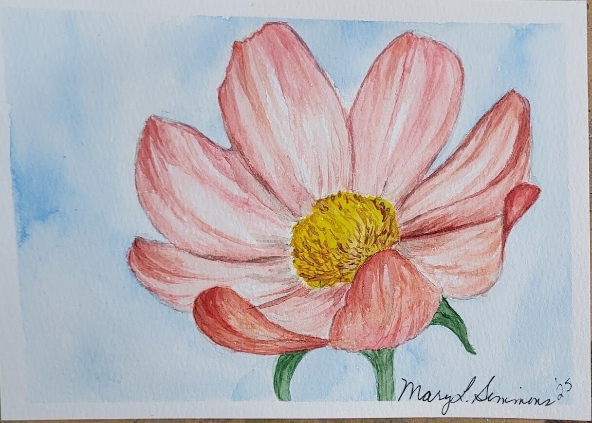 Floral watercolor painting