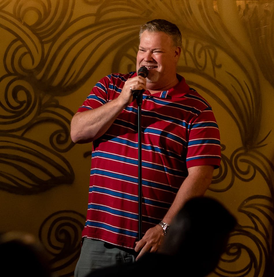 Chris Williams performing stand-up comedy