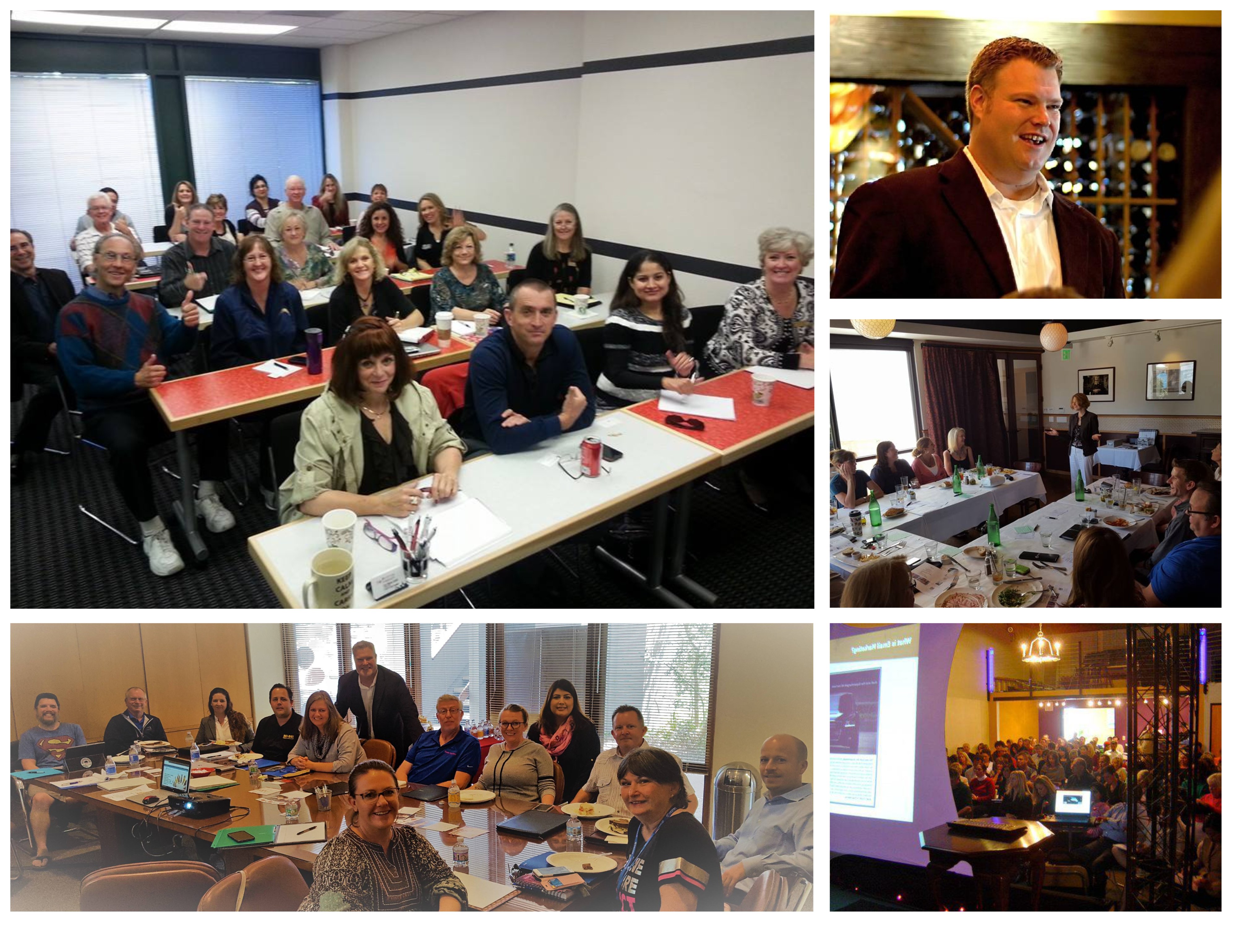 CDUB Marketing community members at workshops and networking events