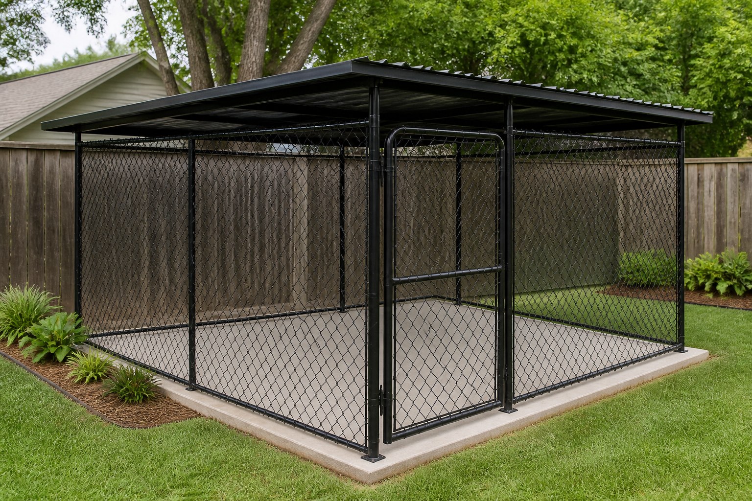 Pet kennels by Vickers Fence