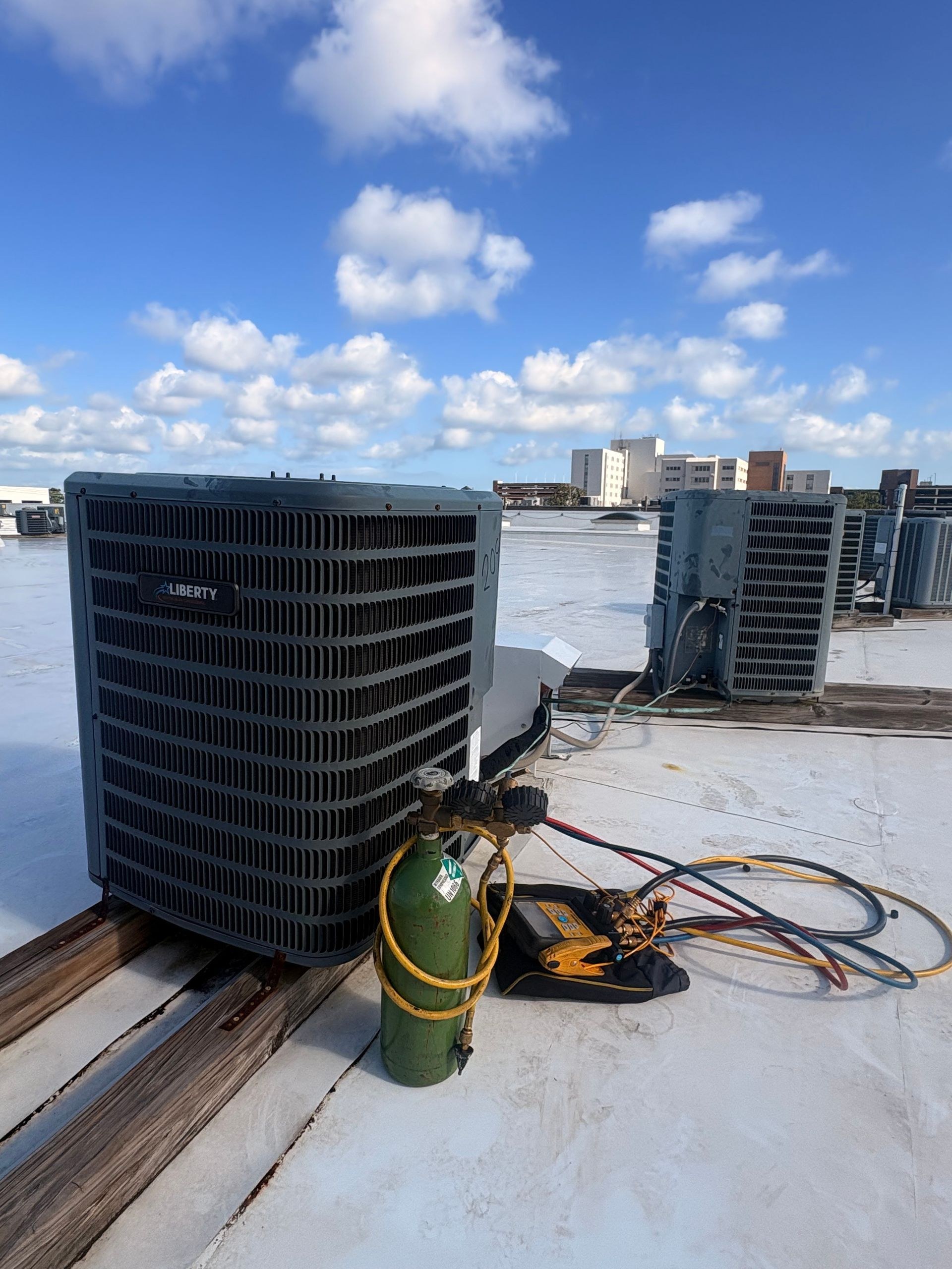 Completed HVAC equipment work