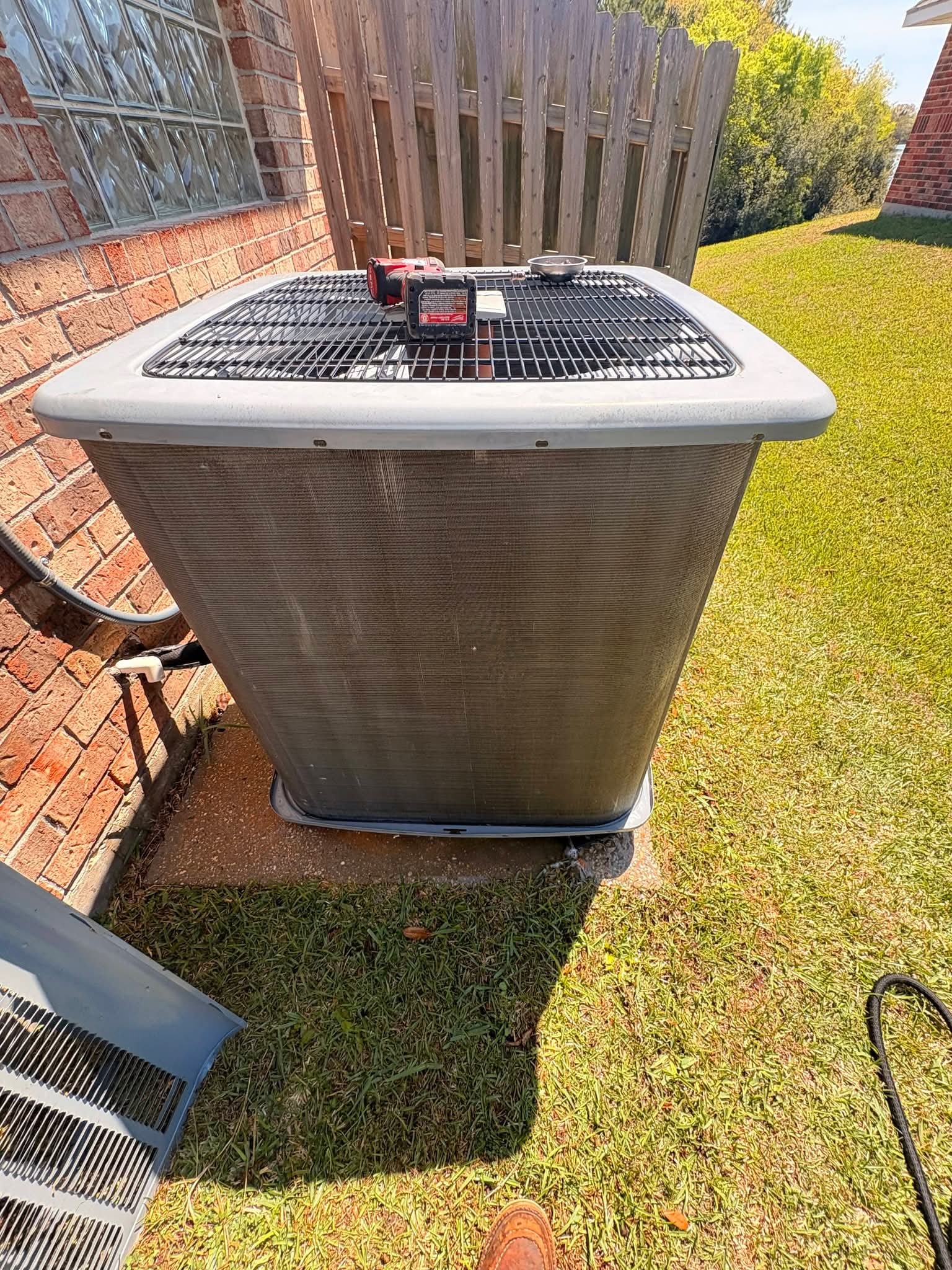 Outdoor HVAC equipment at a home
