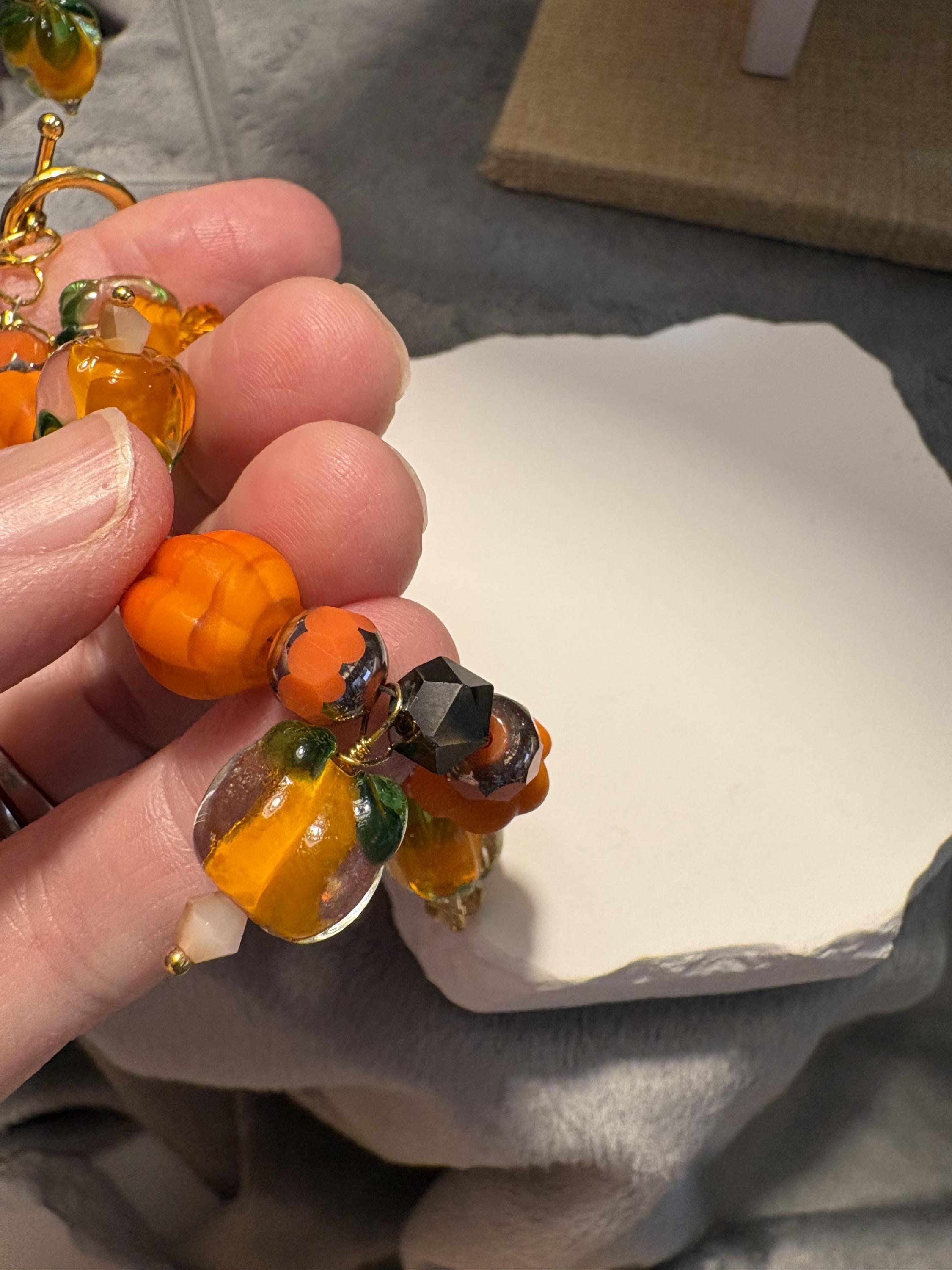 Glass Pumpkin Jewelry Set view 16