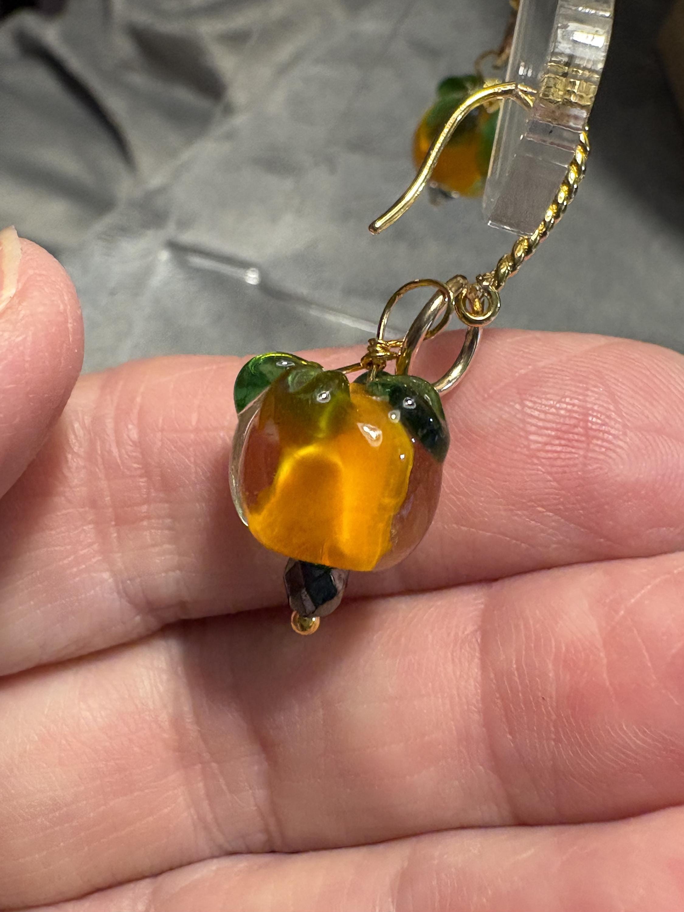 Glass Pumpkin Jewelry Set view 9