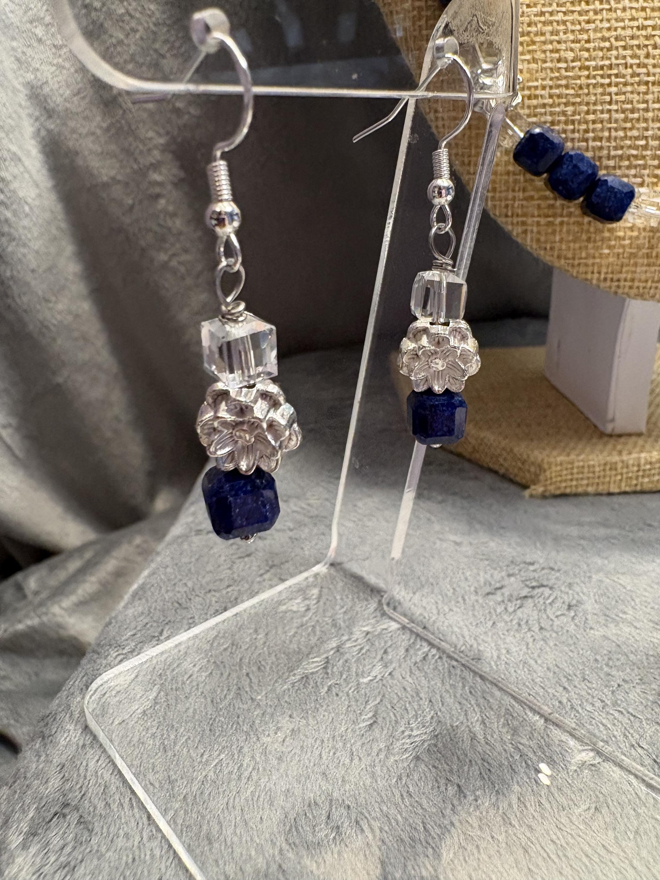 Handmade Lapis Lazuli Jewelry Set view 6