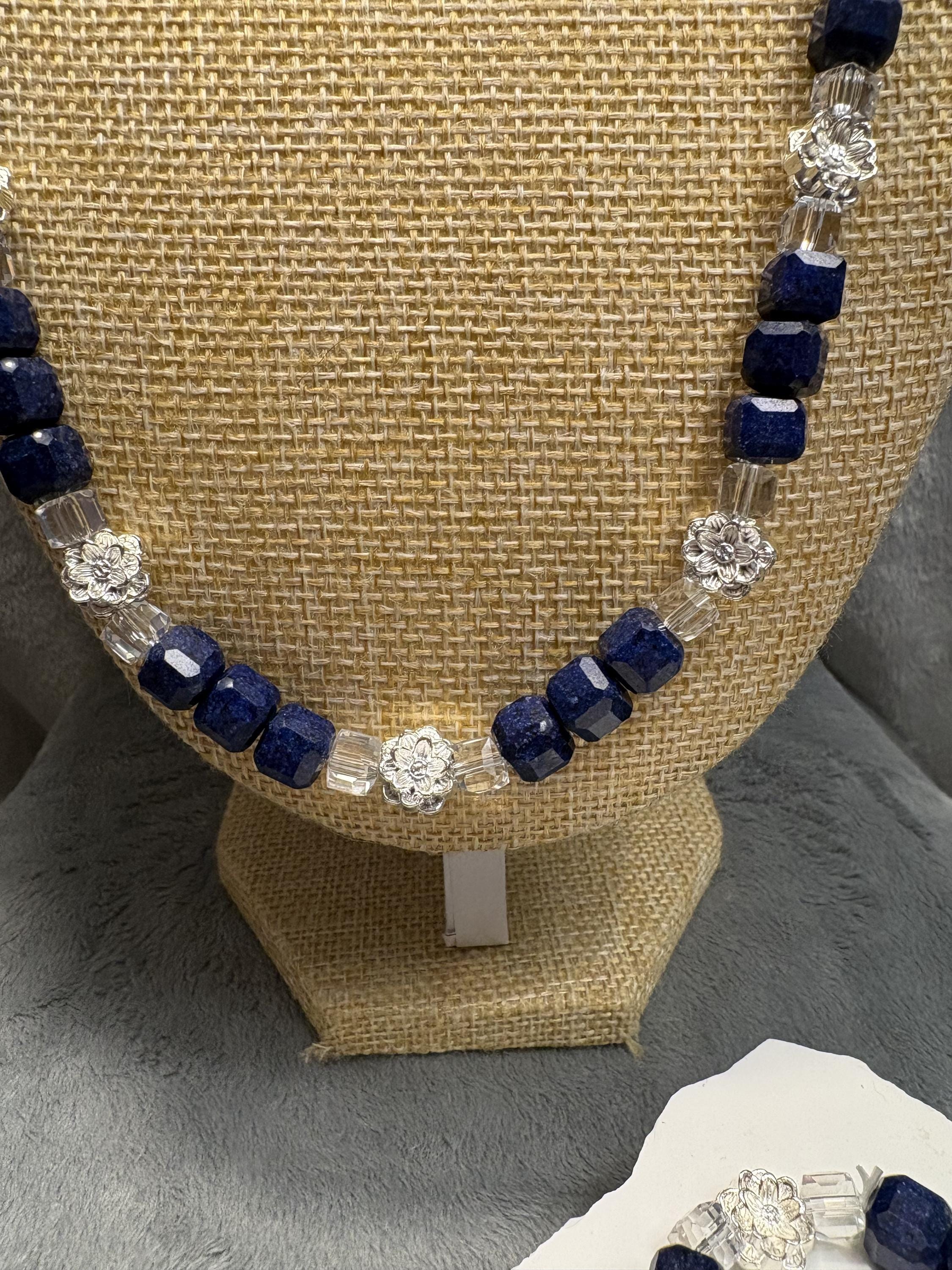 Handmade Lapis Lazuli Jewelry Set view 7