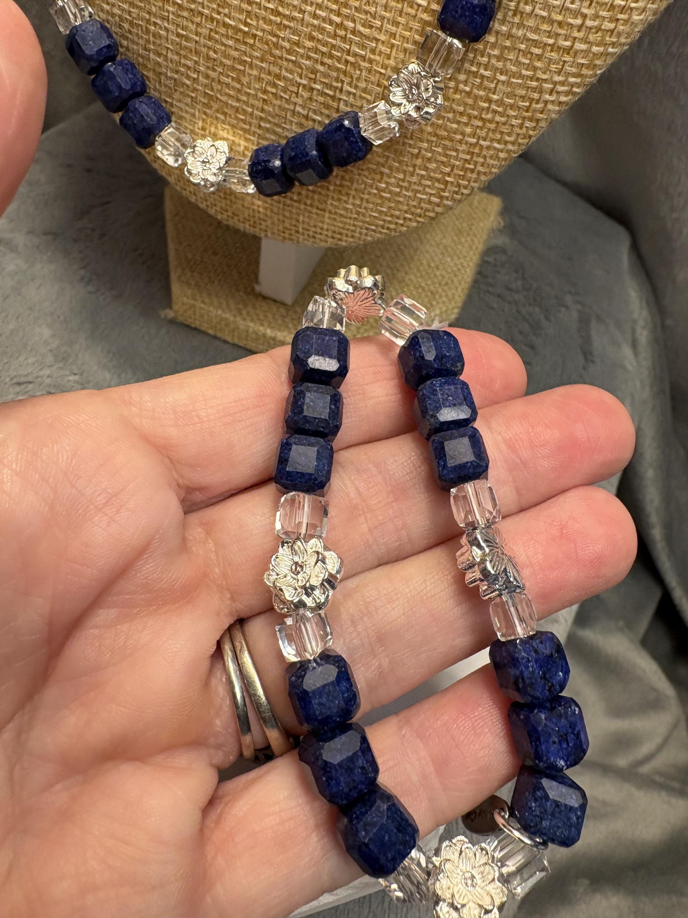 Handmade Lapis Lazuli Jewelry Set view 8