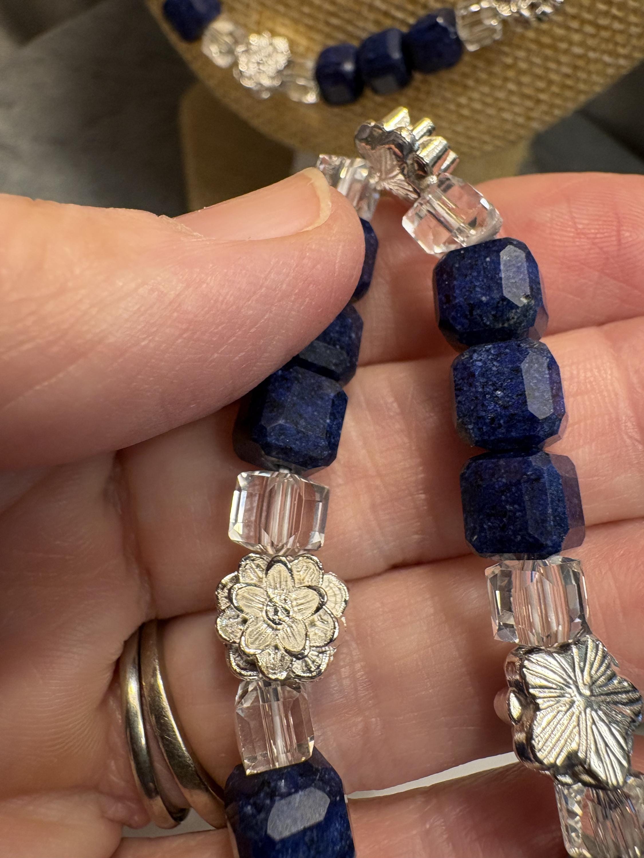 Handmade Lapis Lazuli Jewelry Set view 9