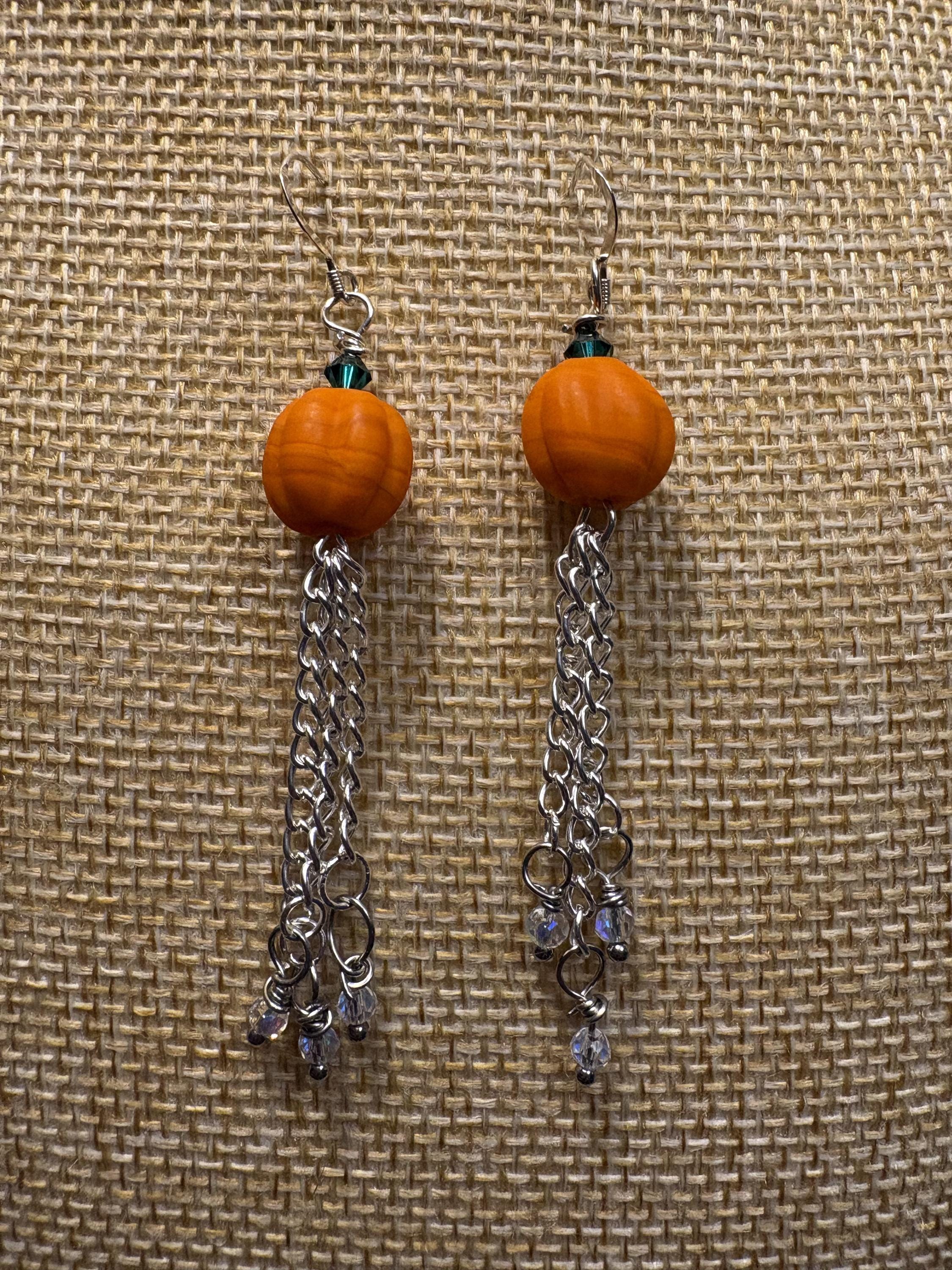 Pumpkin Dangle Earrings view 4