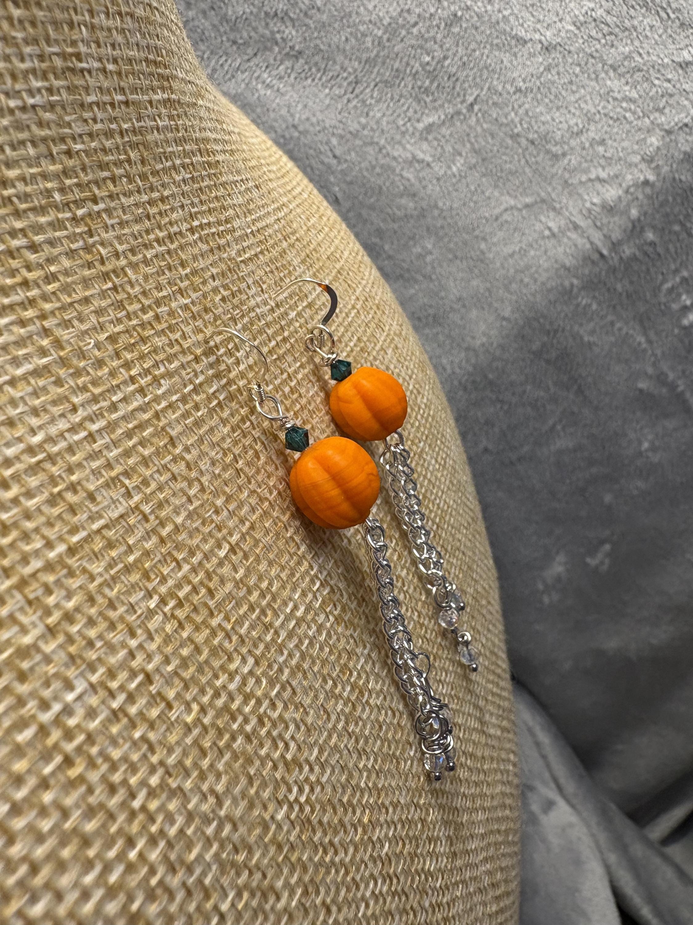 Pumpkin Dangle Earrings view 5