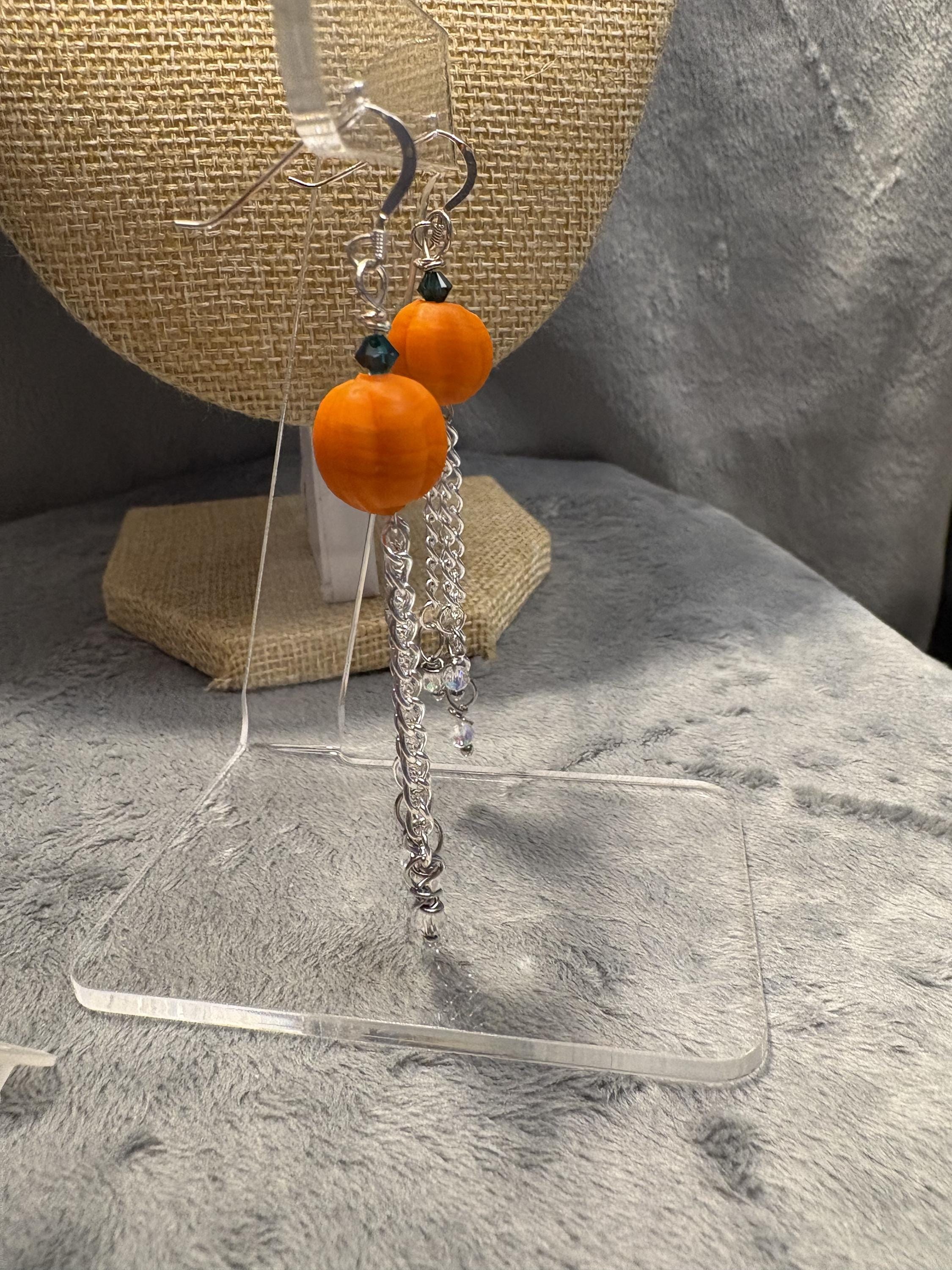 Pumpkin Dangle Earrings view 6