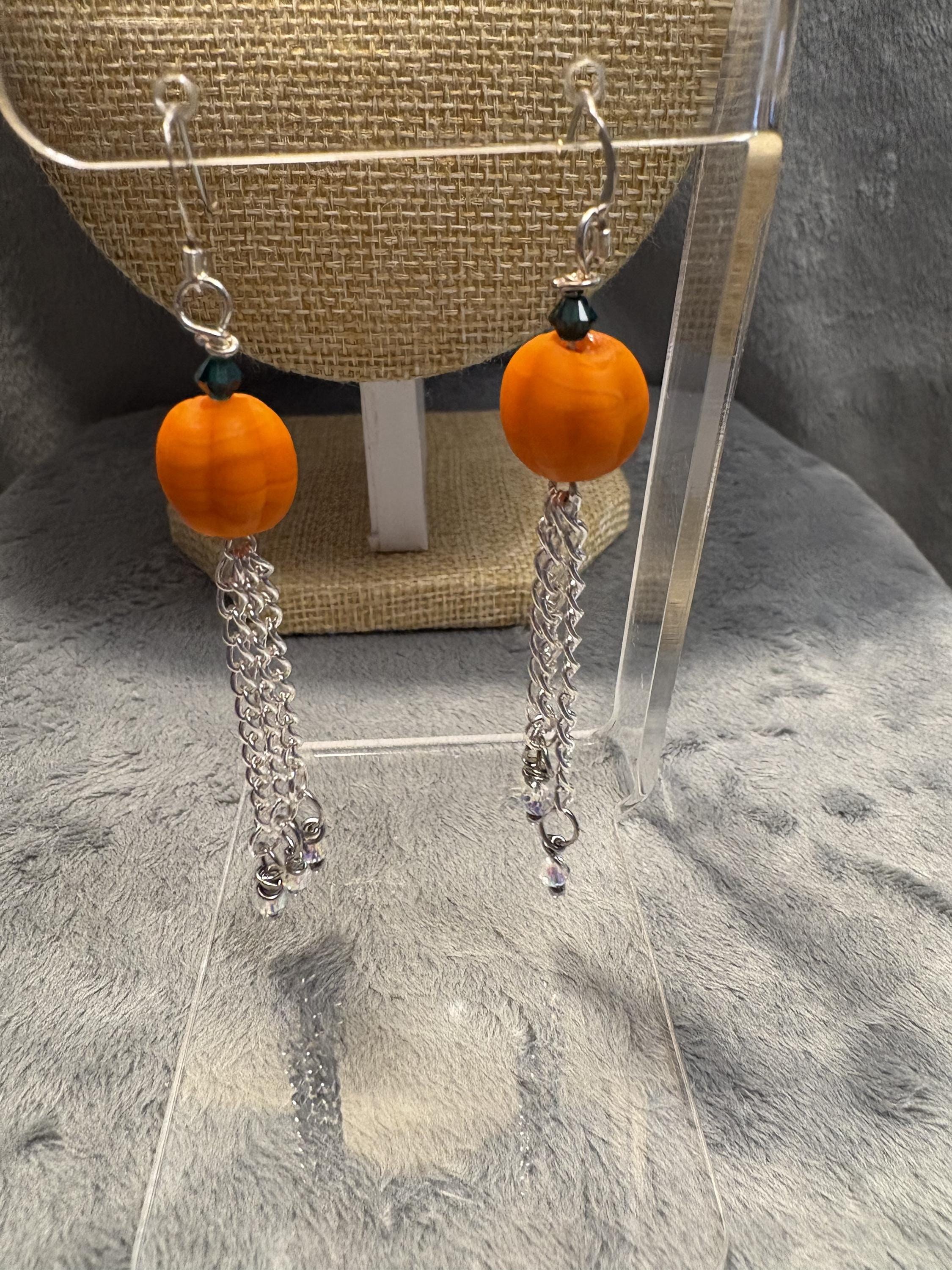 Pumpkin Dangle Earrings view 7