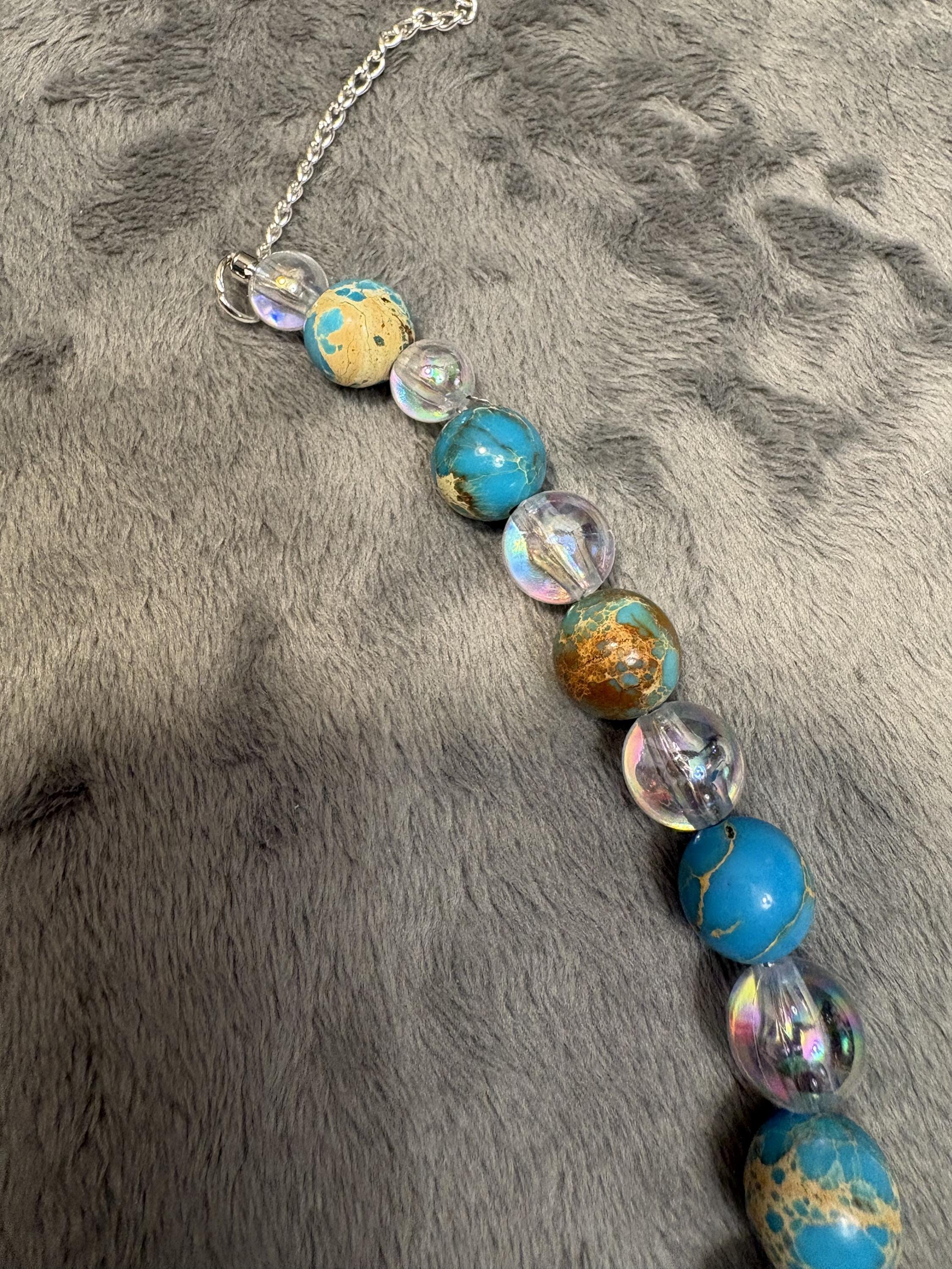 Unique Whale Jewelry Set Gift | Ocean Necklace Bracelet Earrings | Jasper Gemstone Jewelry for Her view 11