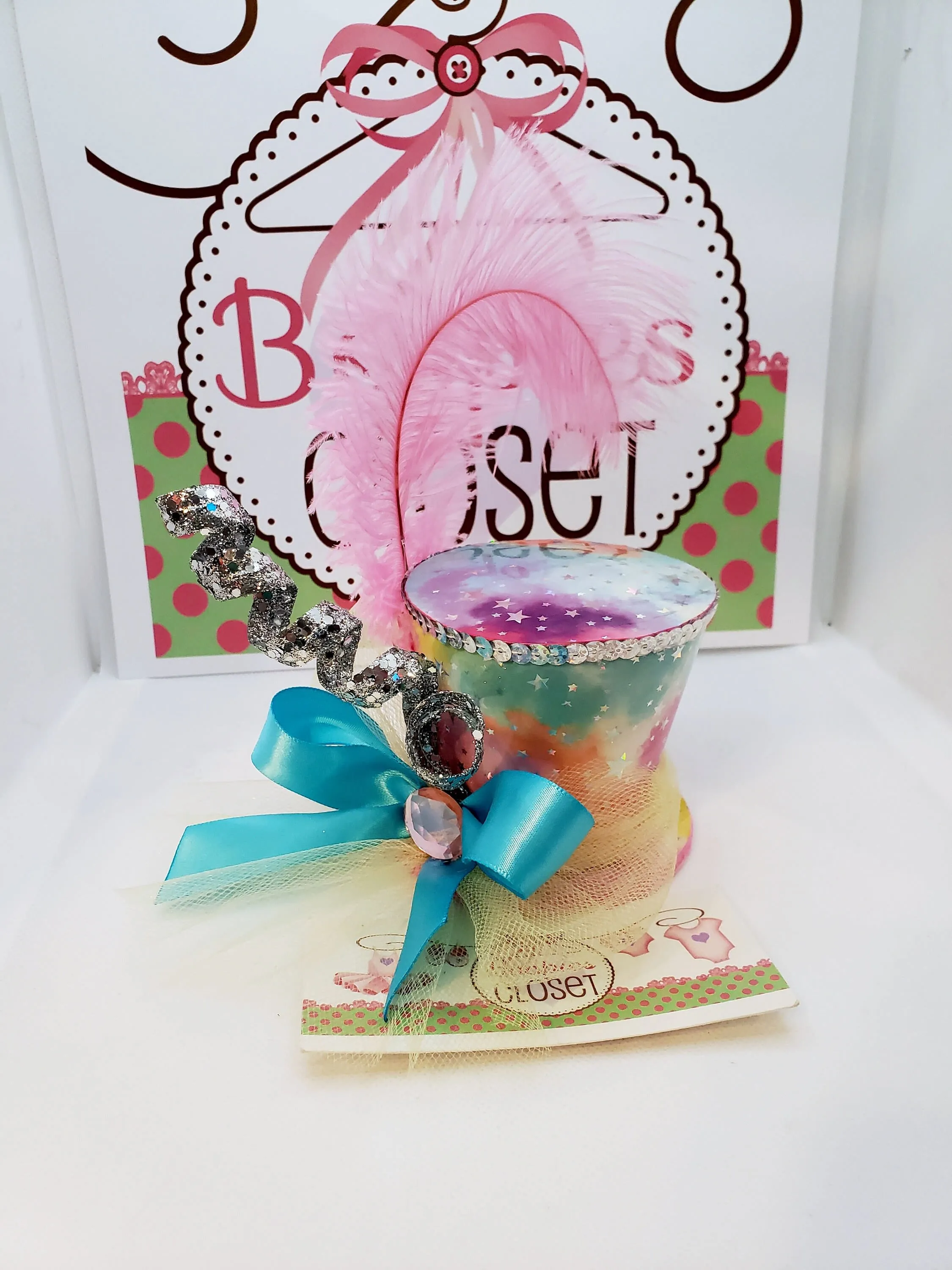 Tie-dyed Stars Flared Top Hat