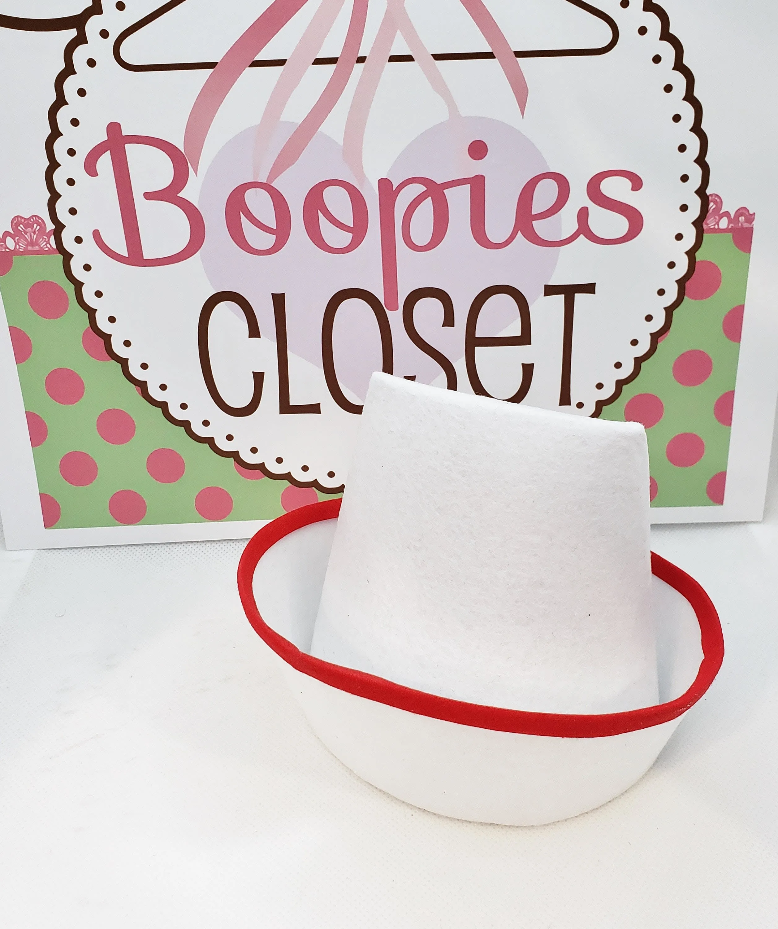 Trimmed Nurses Mini Hat