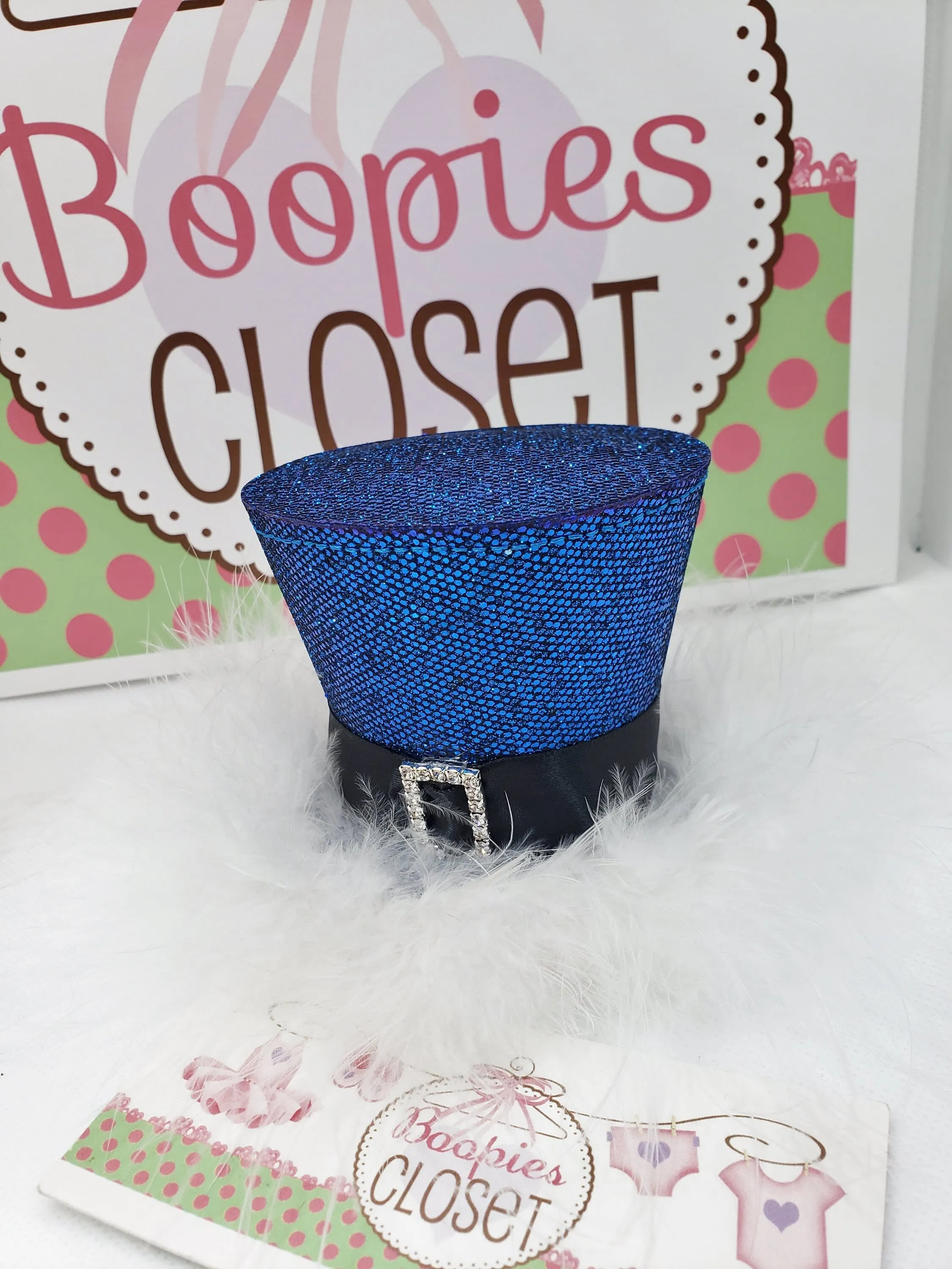 Santa Baby 3" Sparkle Mini Flared Top Hat