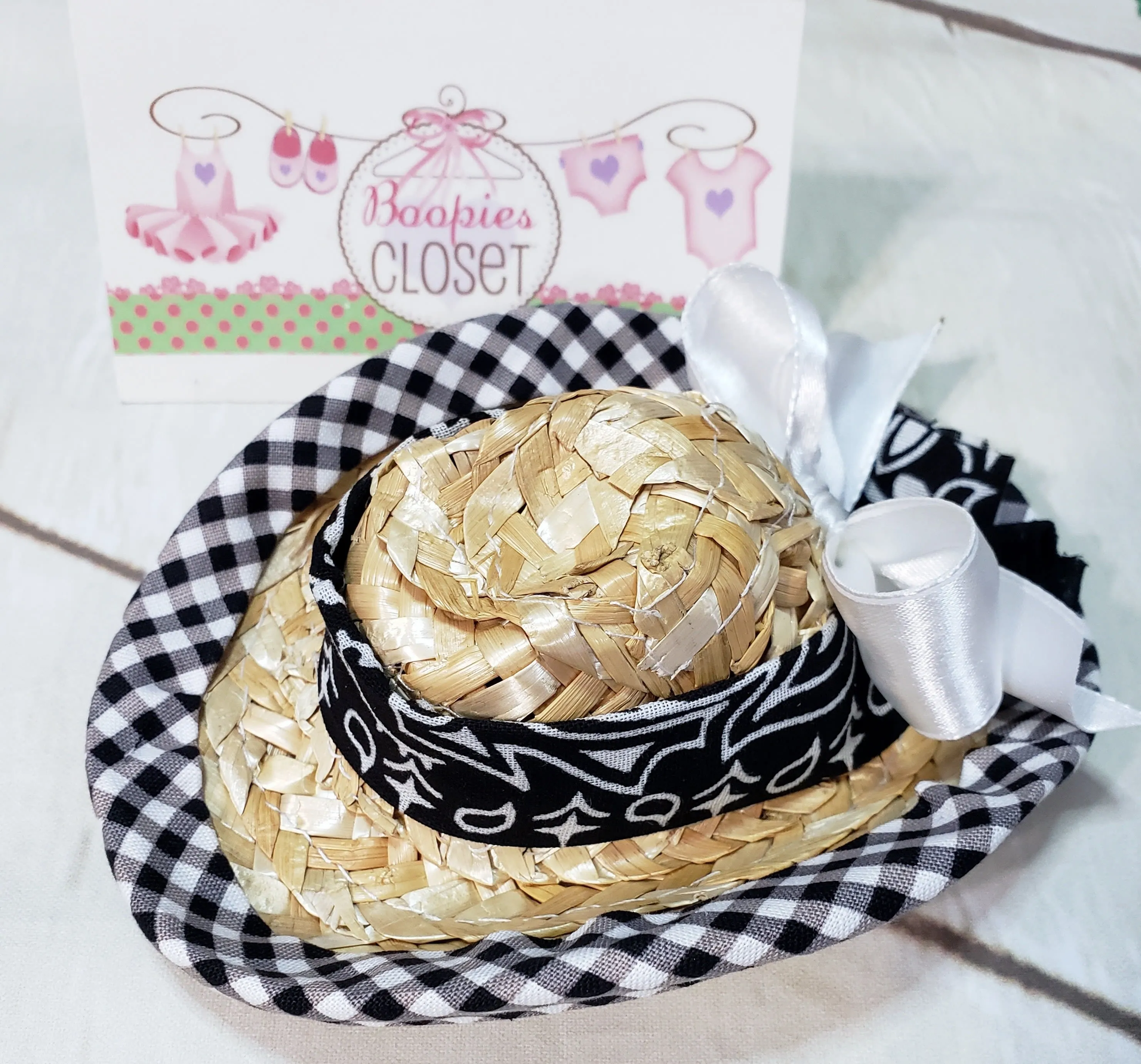 Straw Cowgirl Mini Hat