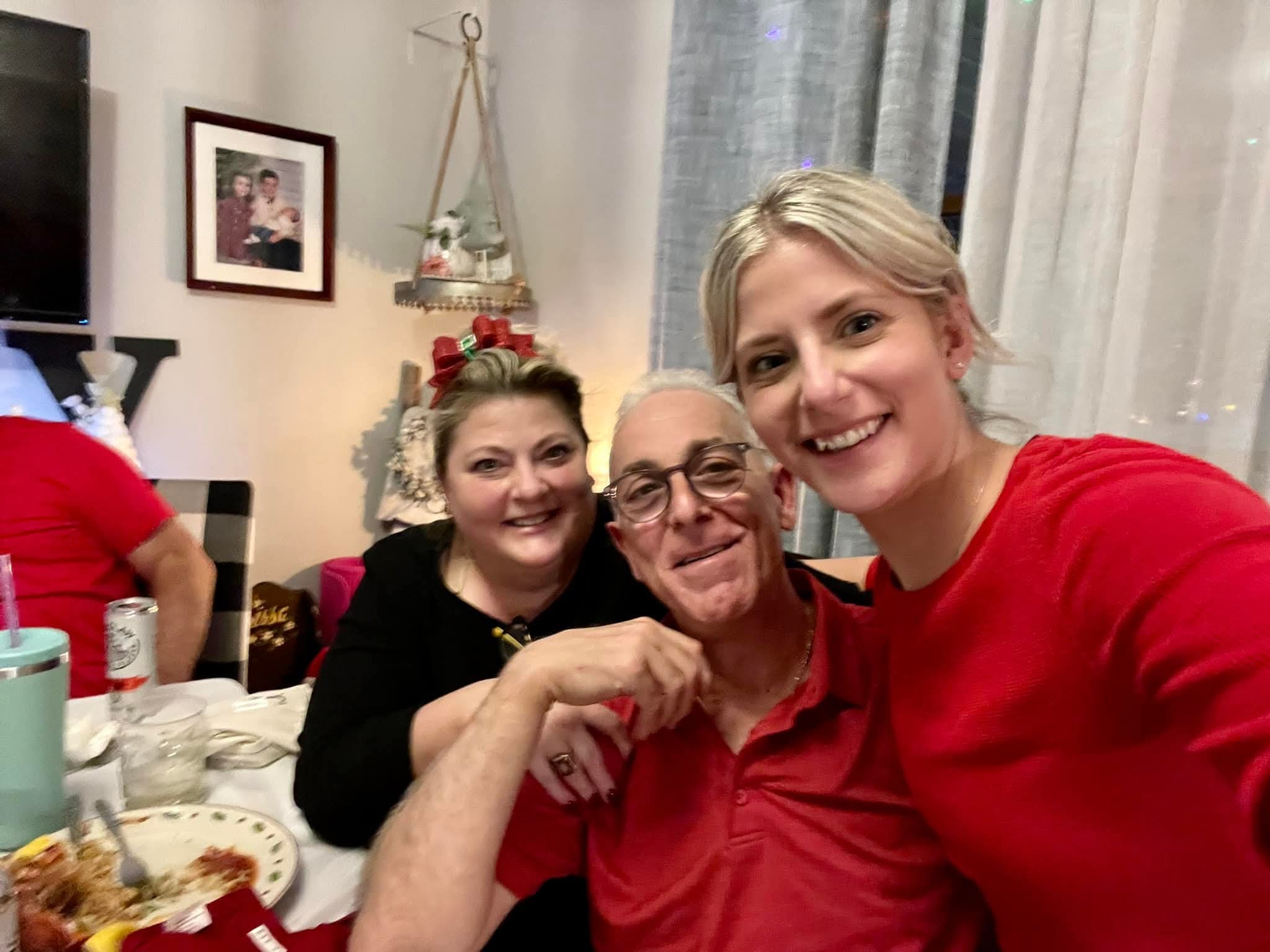Shellie celebrating with family