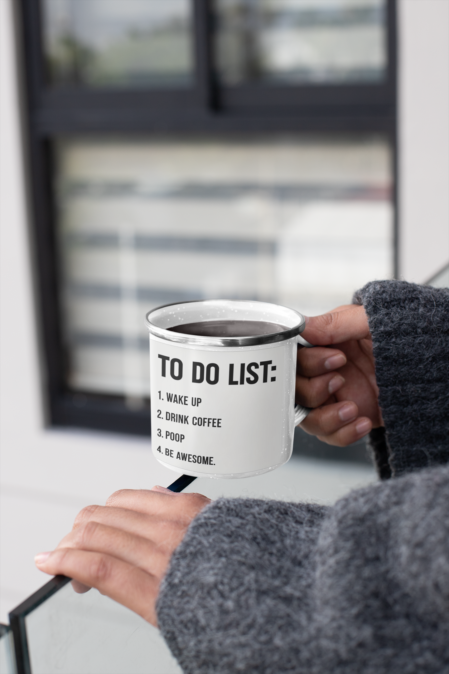 To Do List Enamel Camping Mug product photo