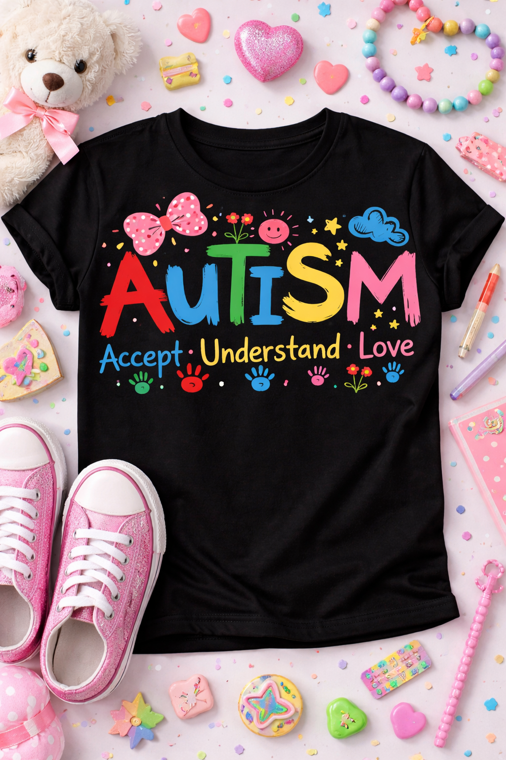 Accept Understand Love from 2 Sisters Tanks, Teez & More