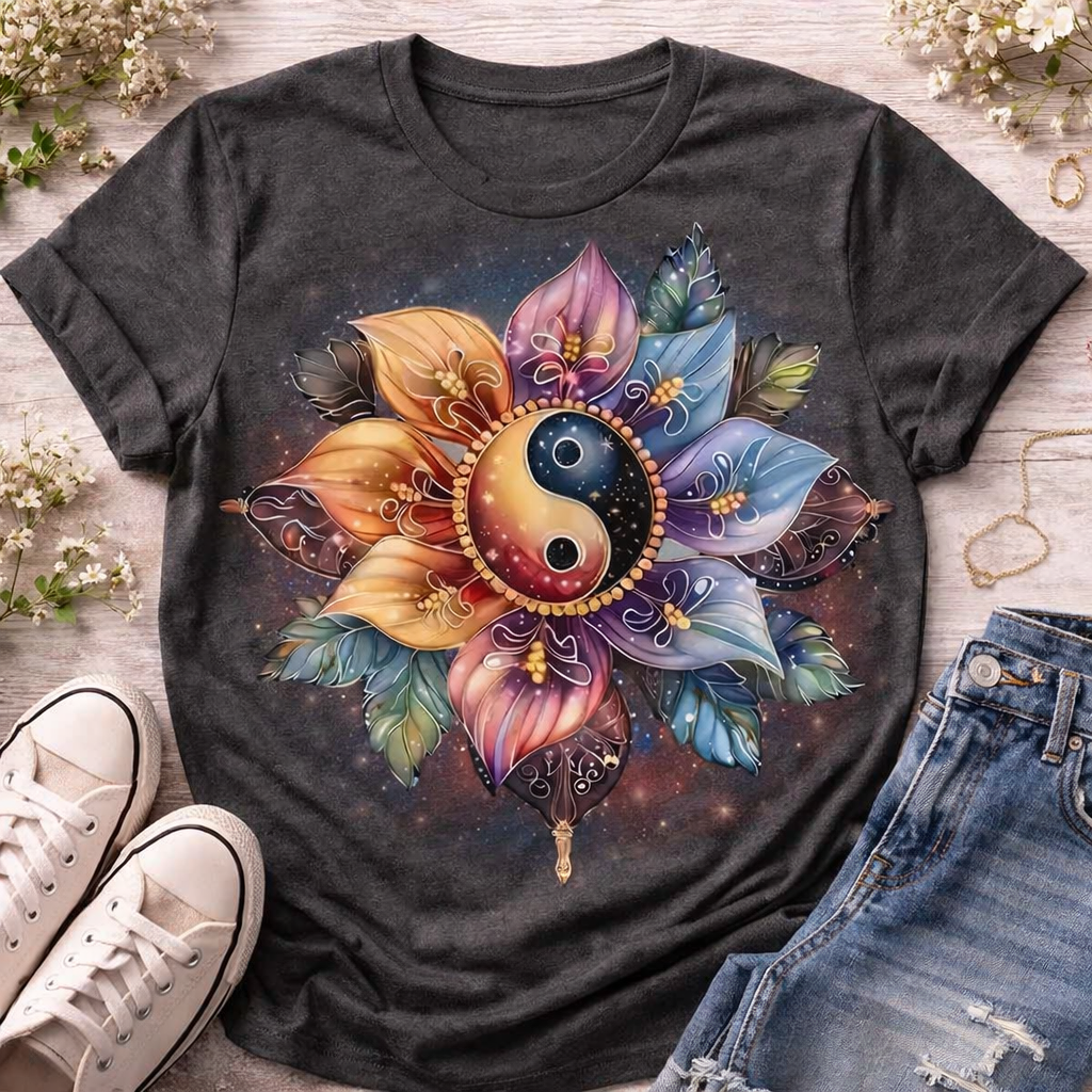 Cosmic Harmony Yin Yang from 2 Sisters Tanks, Teez & More