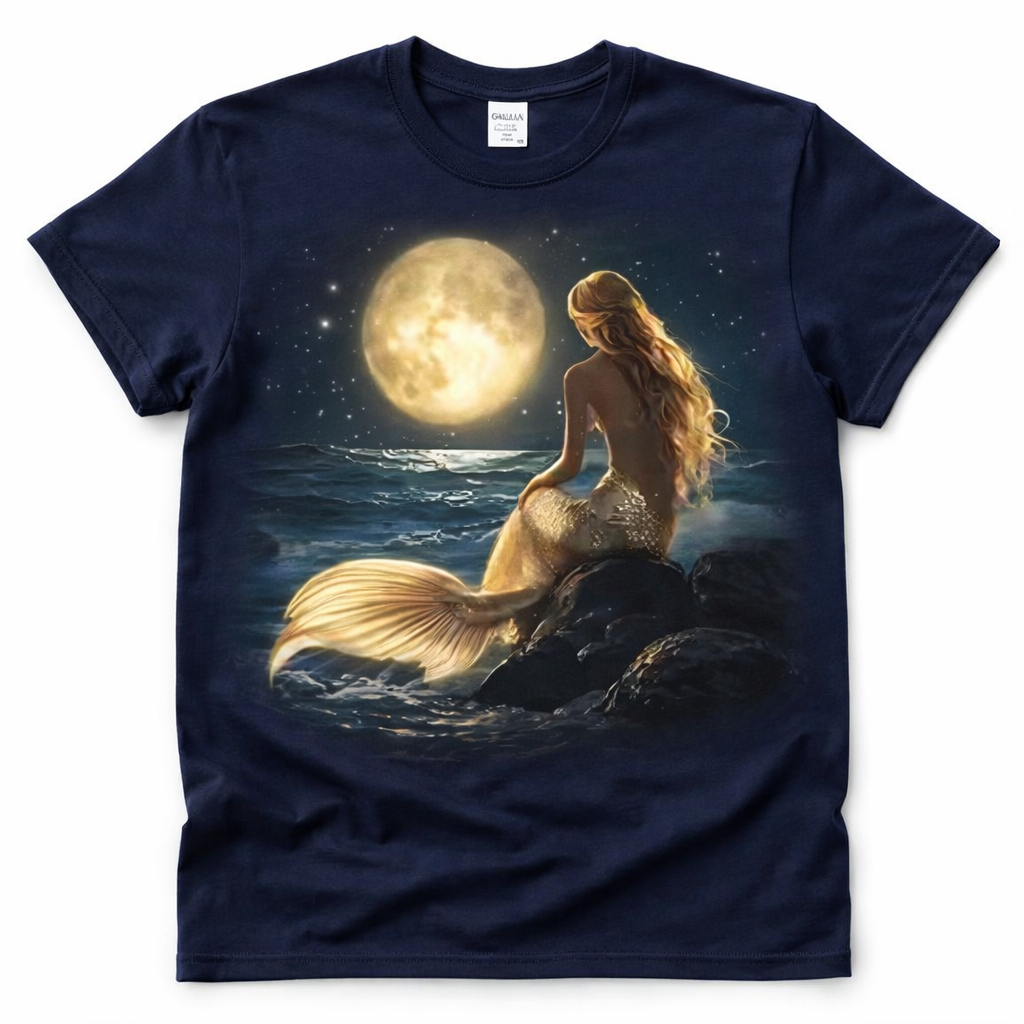 Golden Moon Mermaid from 2 Sisters Tanks, Teez & More
