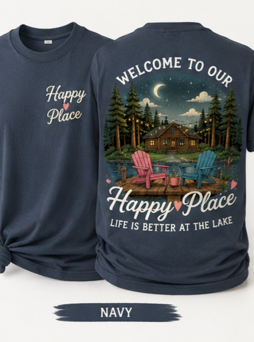 Happy Place from 2 Sisters Tanks, Teez & More