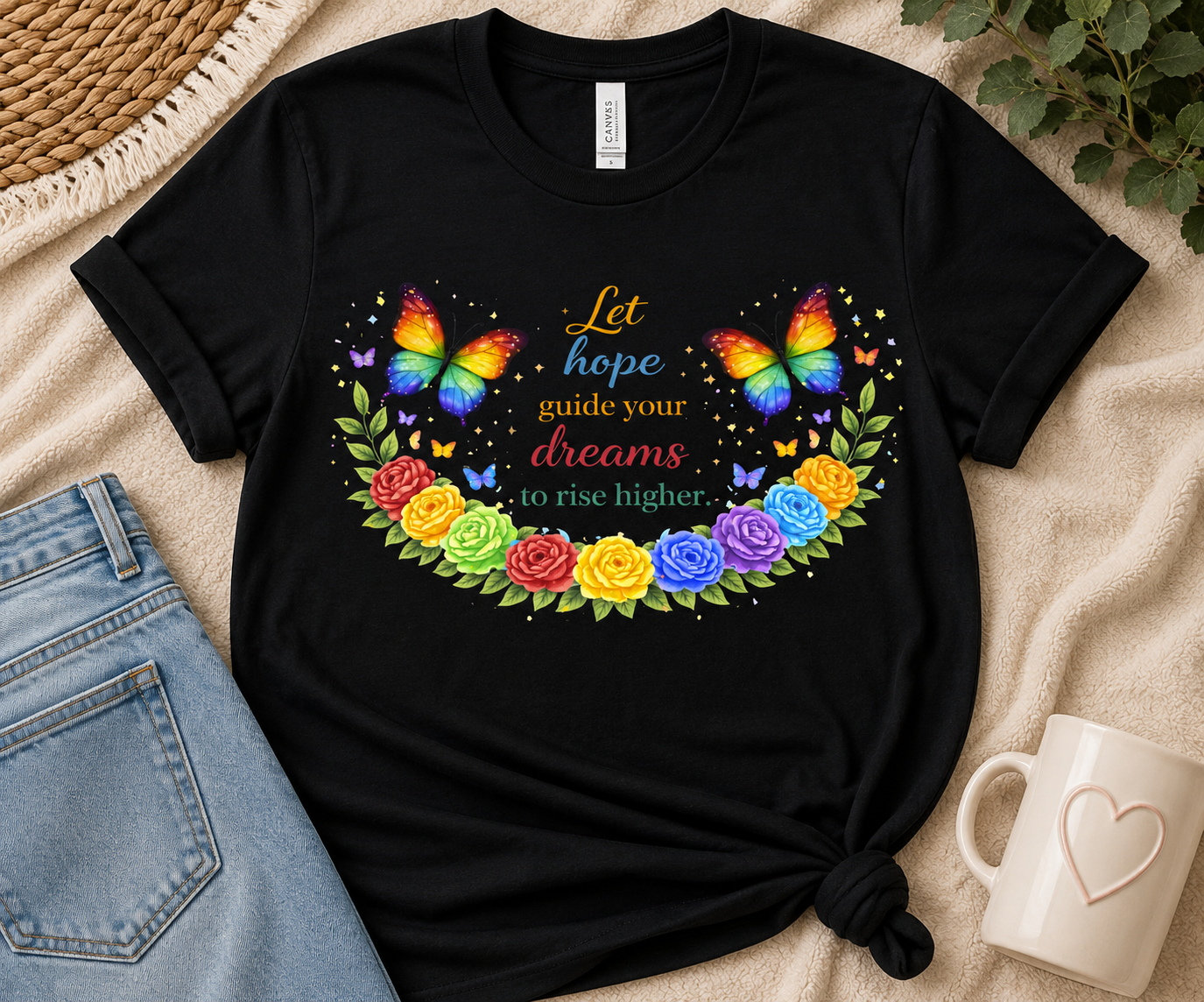 Hope Dreams Butterfly from 2 Sisters Tanks, Teez & More