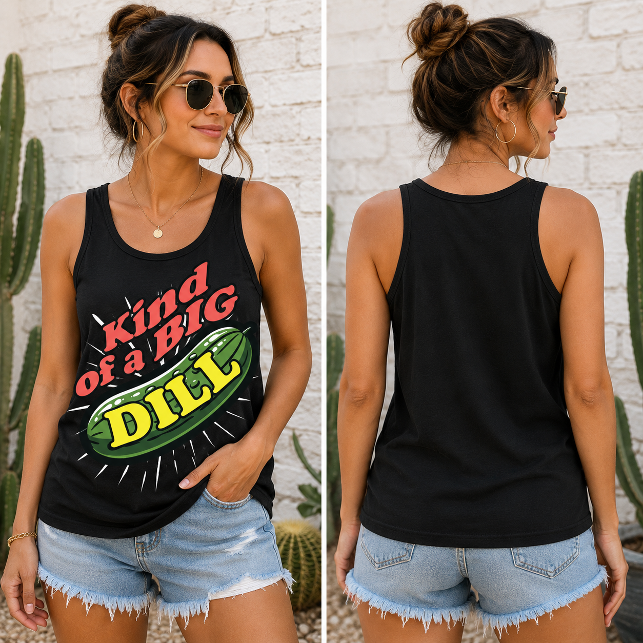 Kind Of A Big Dill Tank Top from 2 Sisters Tanks, Teez & More