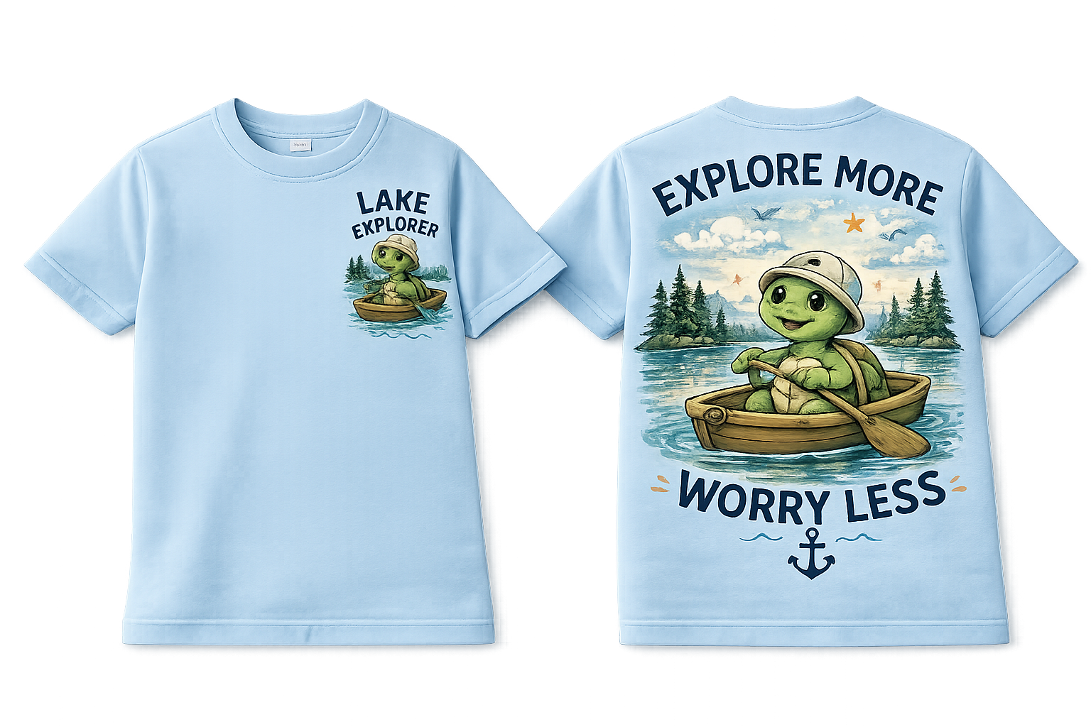 Lake Explorer Explore More Worry Less Youth Tee from 2 Sisters Tanks, Teez & More