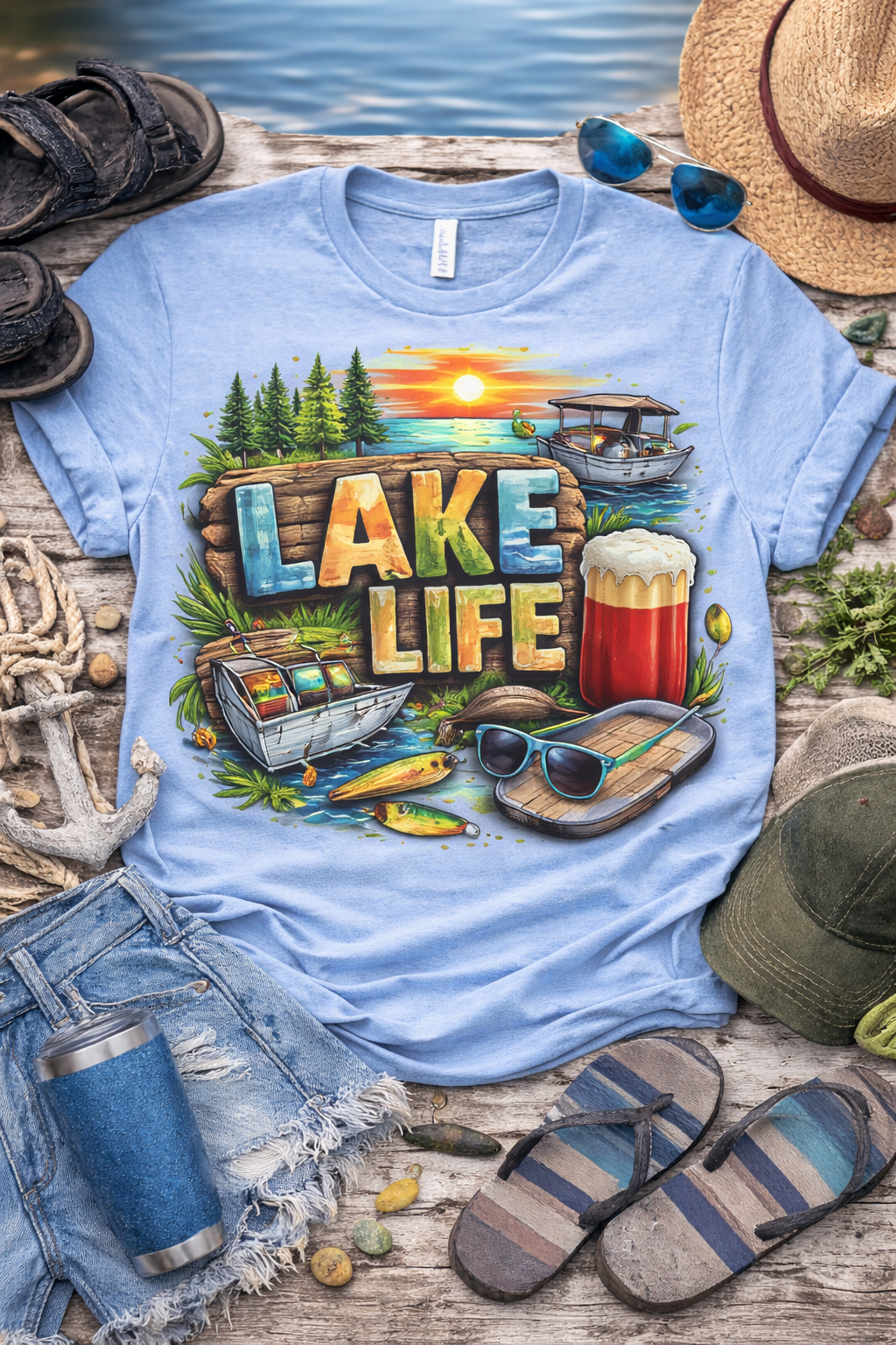Lake Life from 2 Sisters Tanks, Teez & More