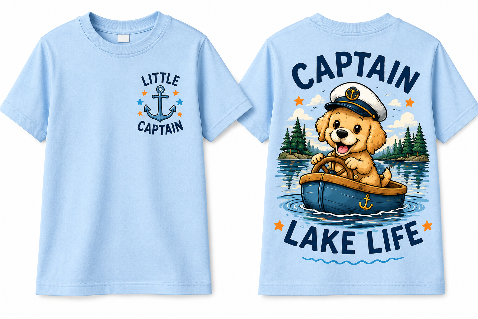 Little Captain Captain Lake Life Youth Tee from 2 Sisters Tanks, Teez & More