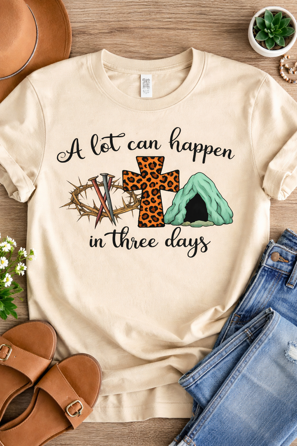 Lot Can Happen In 3 Days from 2 Sisters Tanks, Teez & More