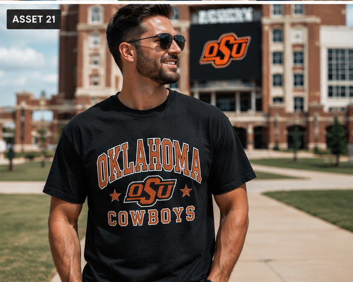 Oklahoma State Cowboys Retro Gameday from 2 Sisters Tanks, Teez & More