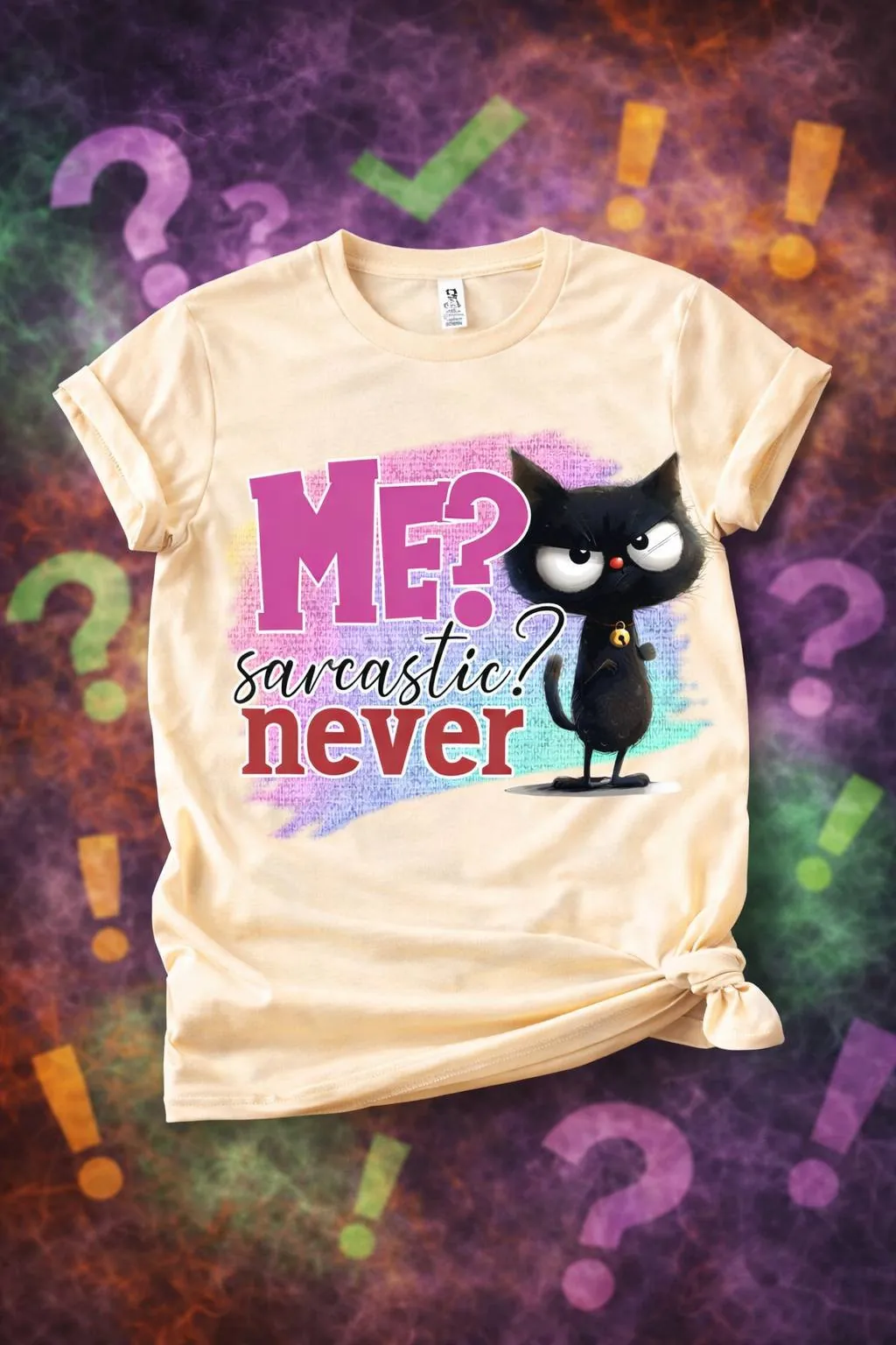 The Sarcastic Never Grumpy Cat from 2 Sisters Tanks, Teez & More