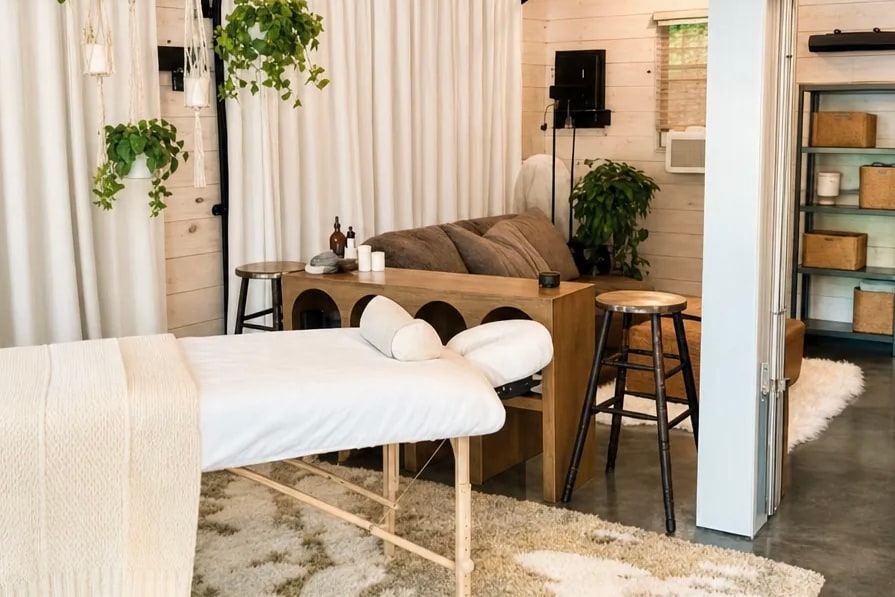 Vicki's private healing space on Angora Street in Little Forest Hills