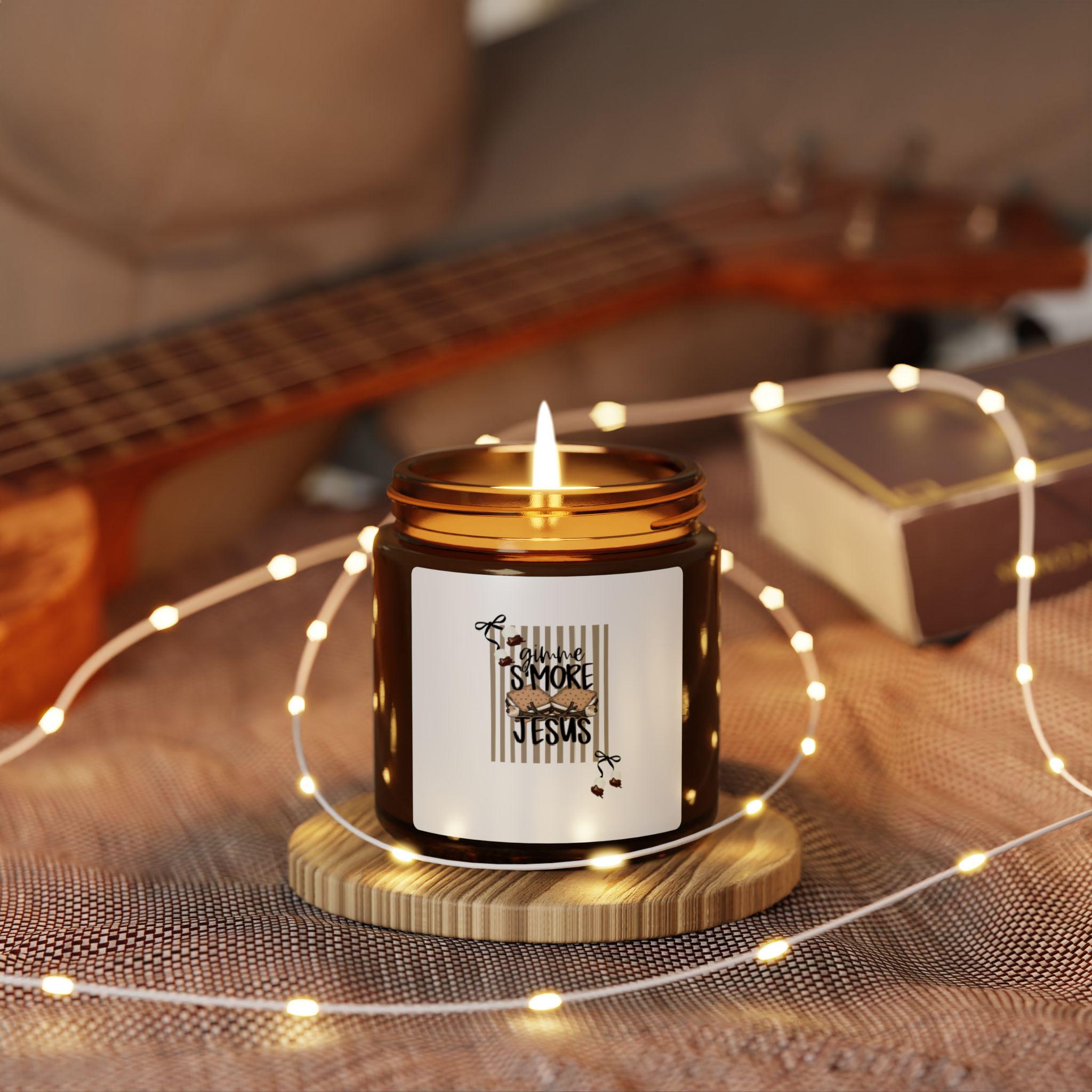 Coffee Is My Smoke Aroma candle | Soy Candle in Amber Jar, product image 3