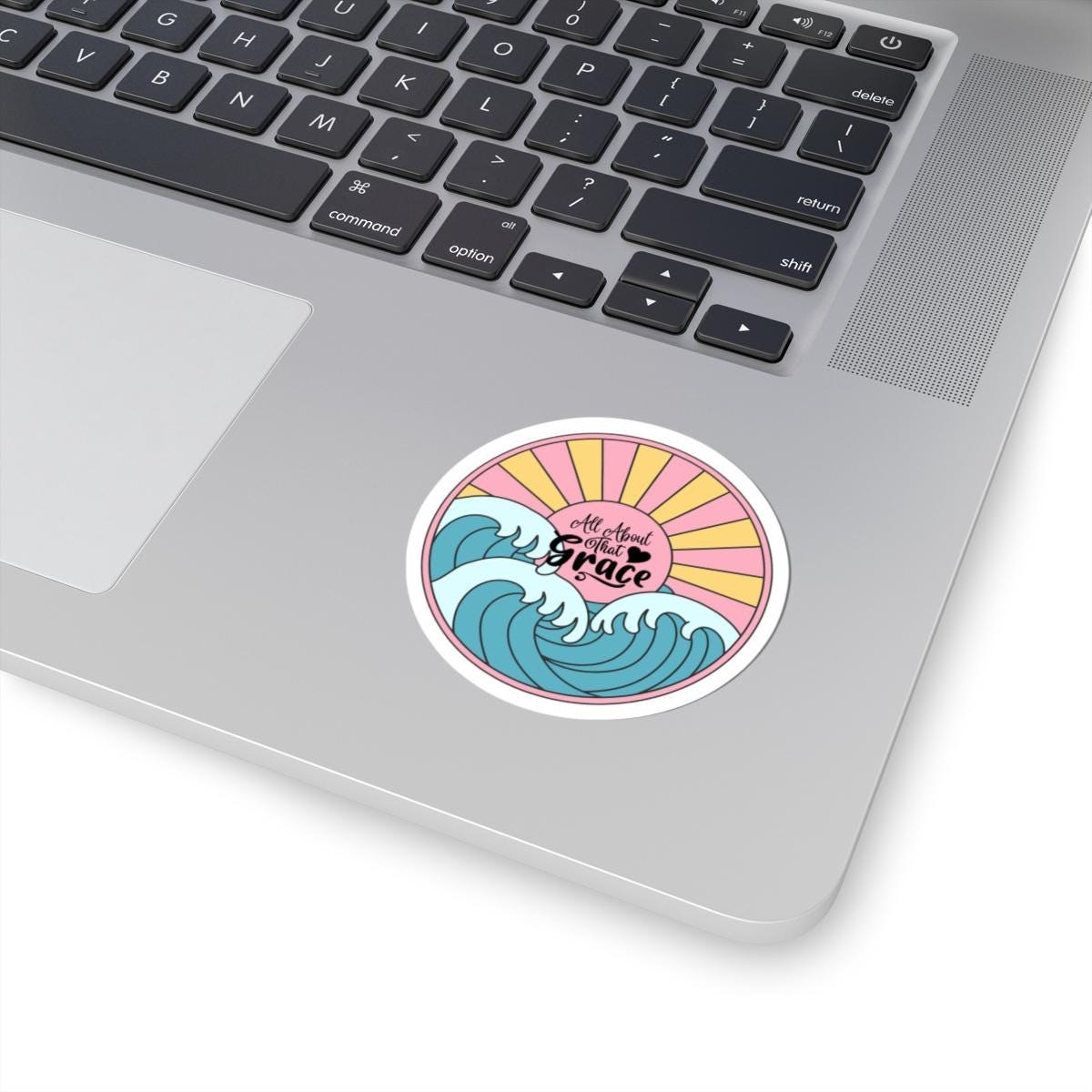 All About the Grace ocean wave sticker | kiss-cut vinyl sticker