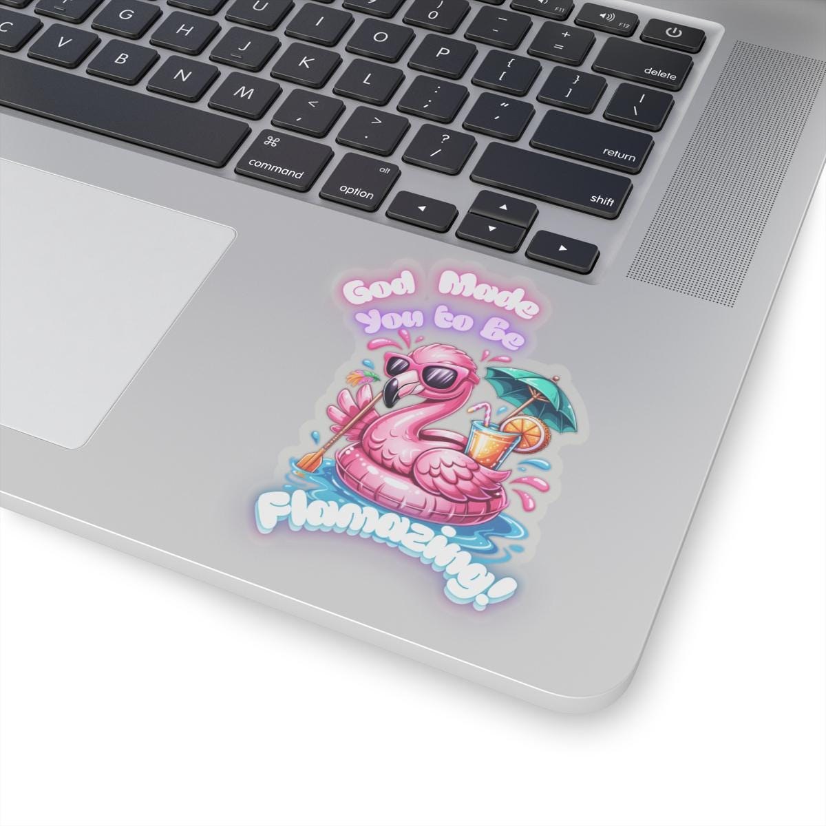 God Made You to Be Flamazing Flamingo Sticker | Kiss-Cut Vinyl, product image 3