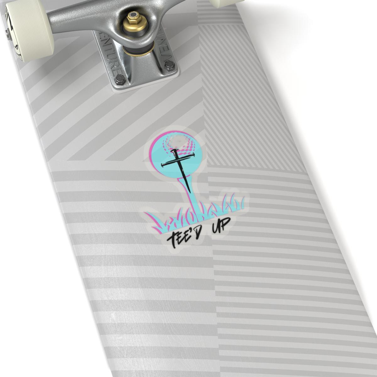 Golf Tee and Ball Sticker | Kiss-Cut Teed Up Sticker, product image 7