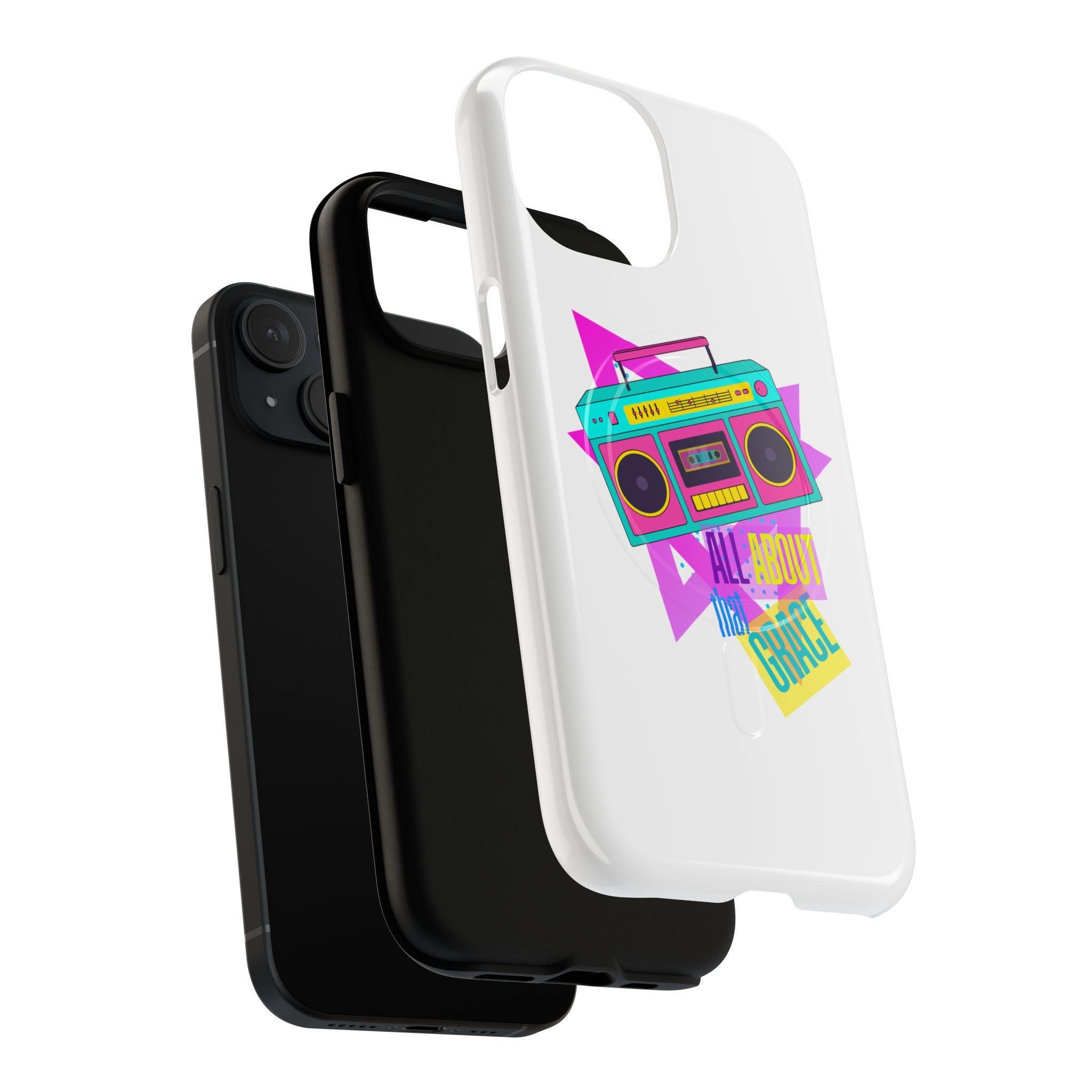 Retro Boombox All About that Grace Phone Case | Tough Magnetic Case, product image 4