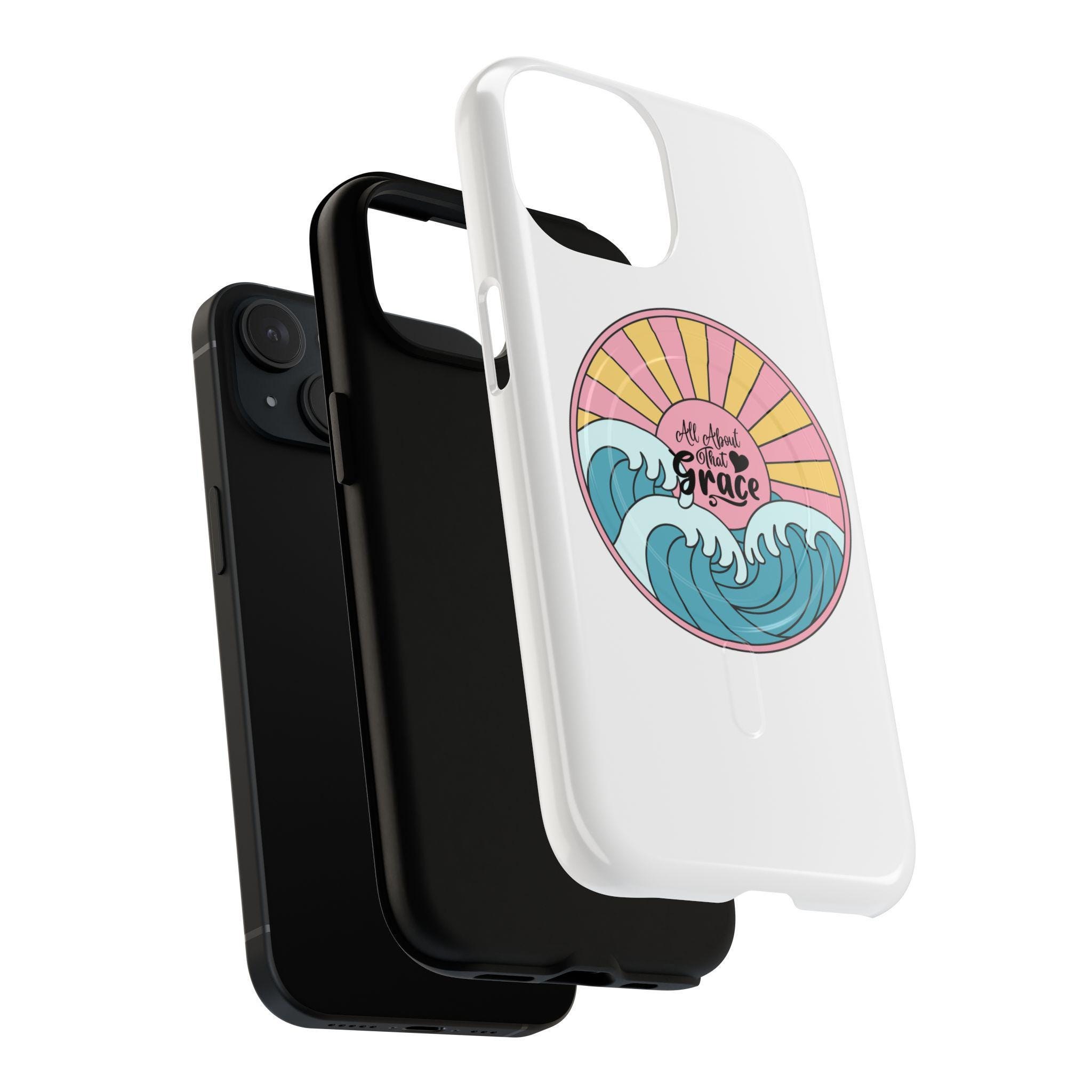 All About that Grace phone case | Tough Magnetic Case | wave sunrise design, product image 4